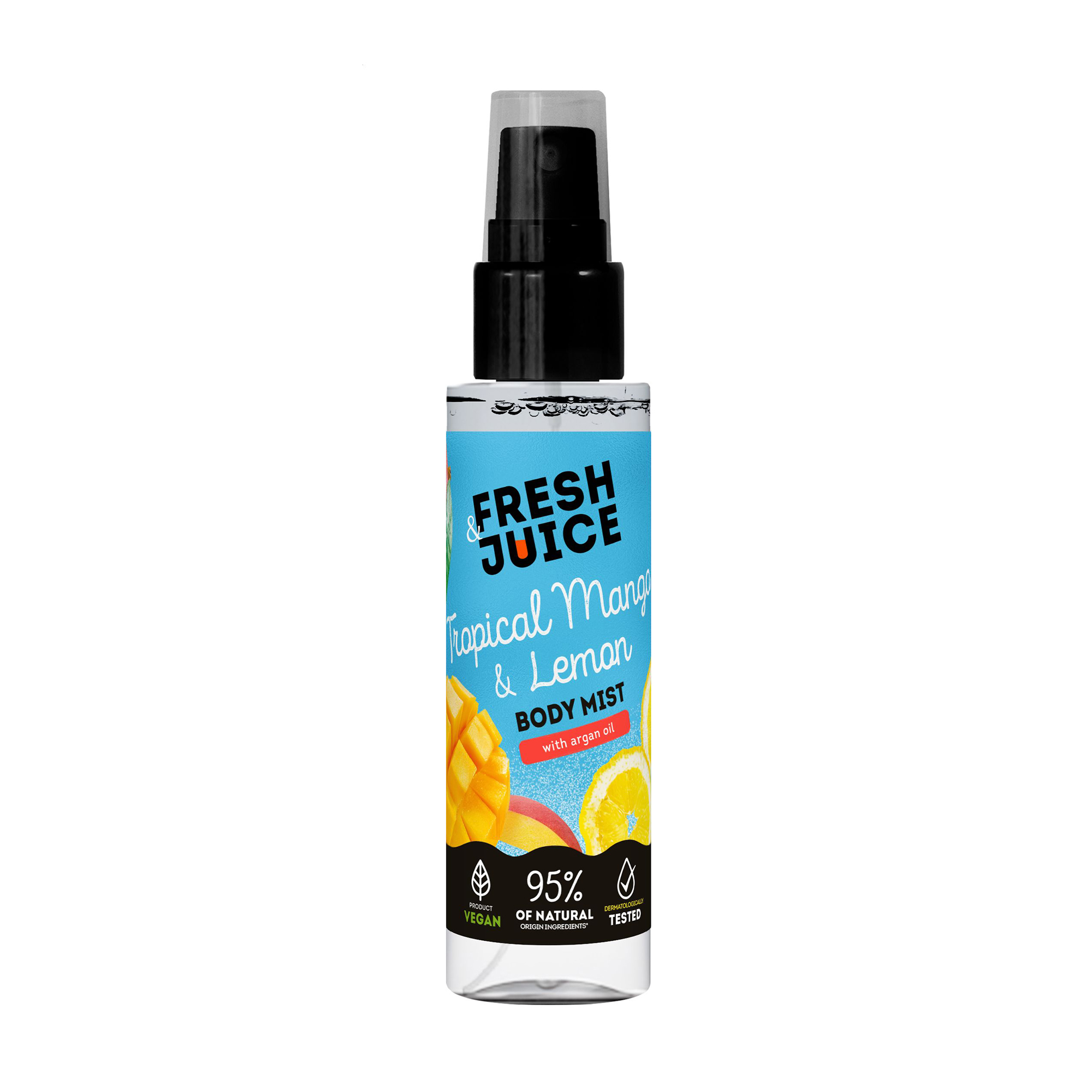 

Міст для тіла Fresh Juice Tropical Mango & Lemon Body Mist з аргановою олією, 150 мл