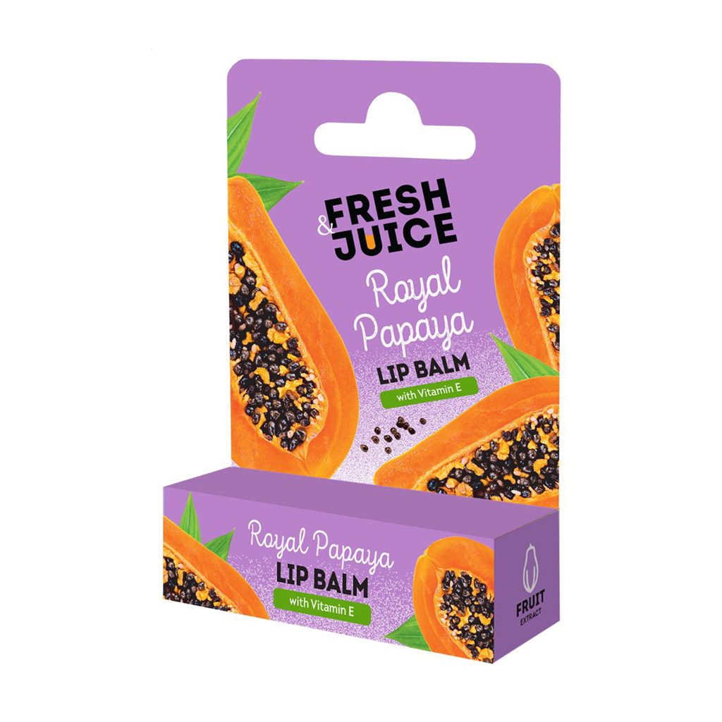 

Бальзам для губ Fresh Juice Royal Papaya Lip Balm з вітаміном Е, 3.6 г