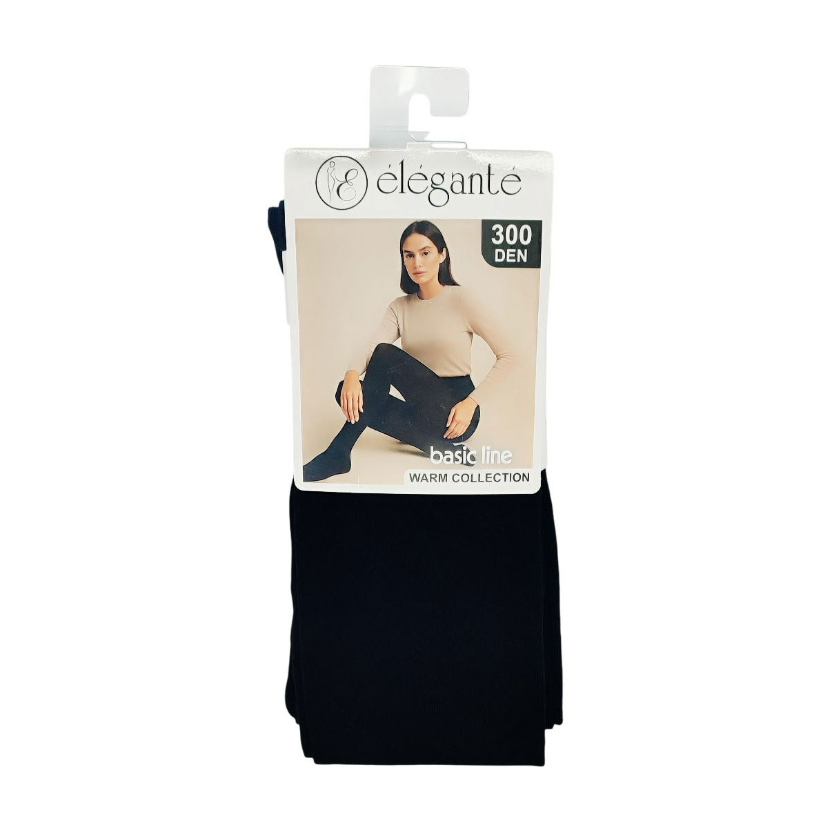 

Колготи жіночі бавовняні Elegante Basic Line, 300 DEN, Nero, розмір 5