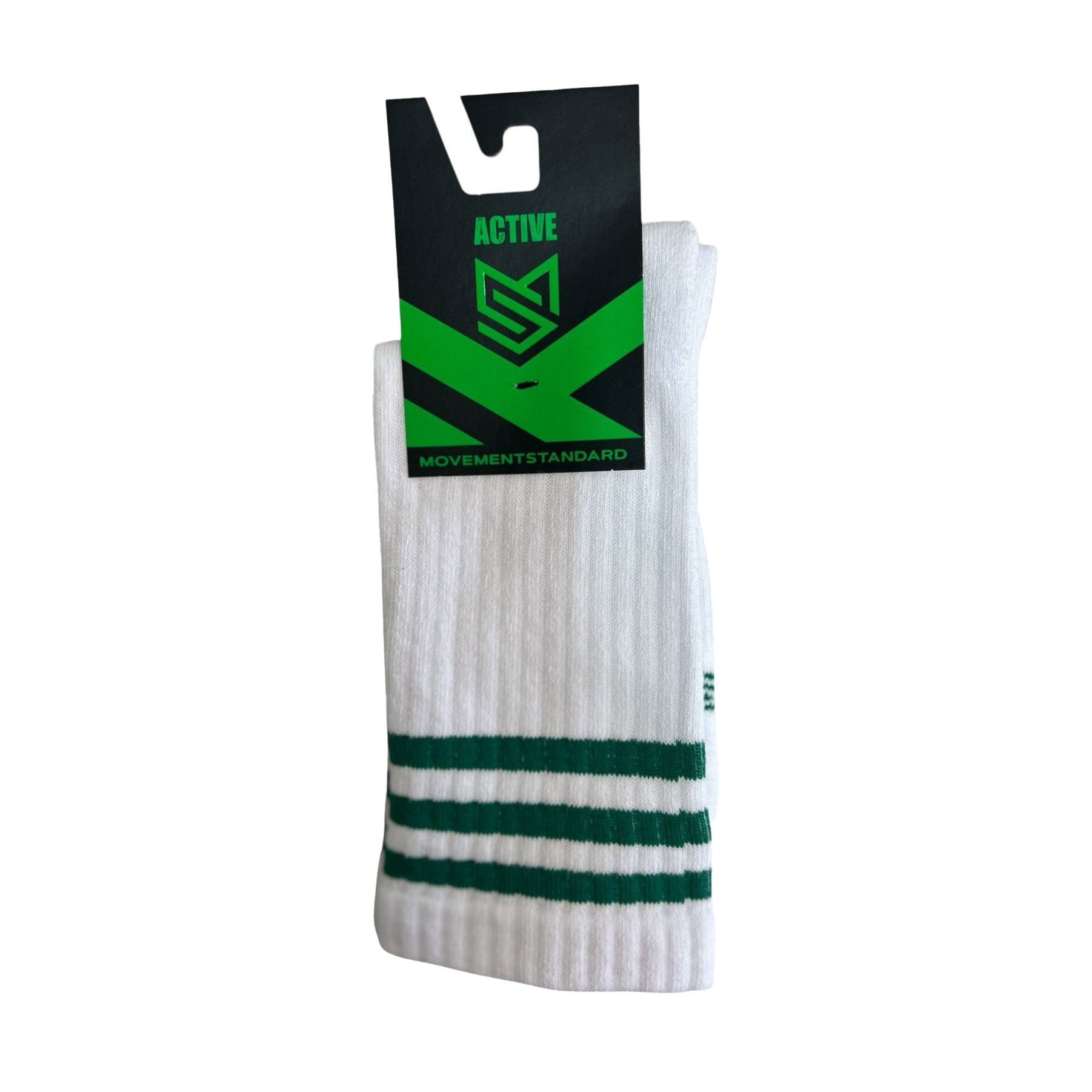 

Шкарпетки унісекс MovementStandard Active M0350S високі, 00 Біло-зелені, розмір 38-41