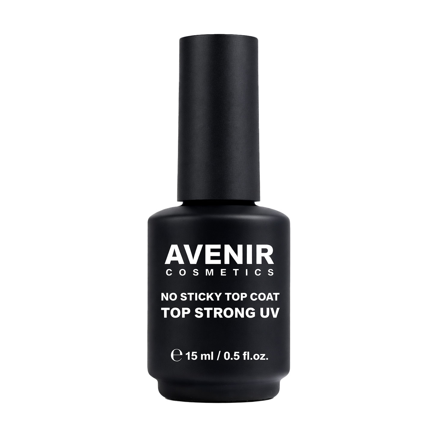 

Топ для гель-лаку Avenir Cosmetics No Sticky Top Coat Top Strong UV без липкого шару, з UV-фільтром, 15 мл