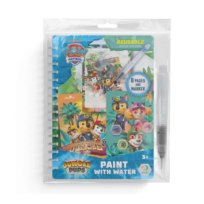

Набір водних розмальовок DoDo Малюй водою: Щенячий патруль. Джунглі, від 3 років (200630)