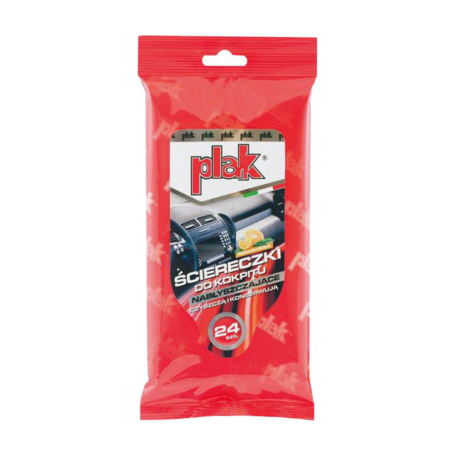 

Серветки для салону автомобіля Plak Апельсин, 24 шт