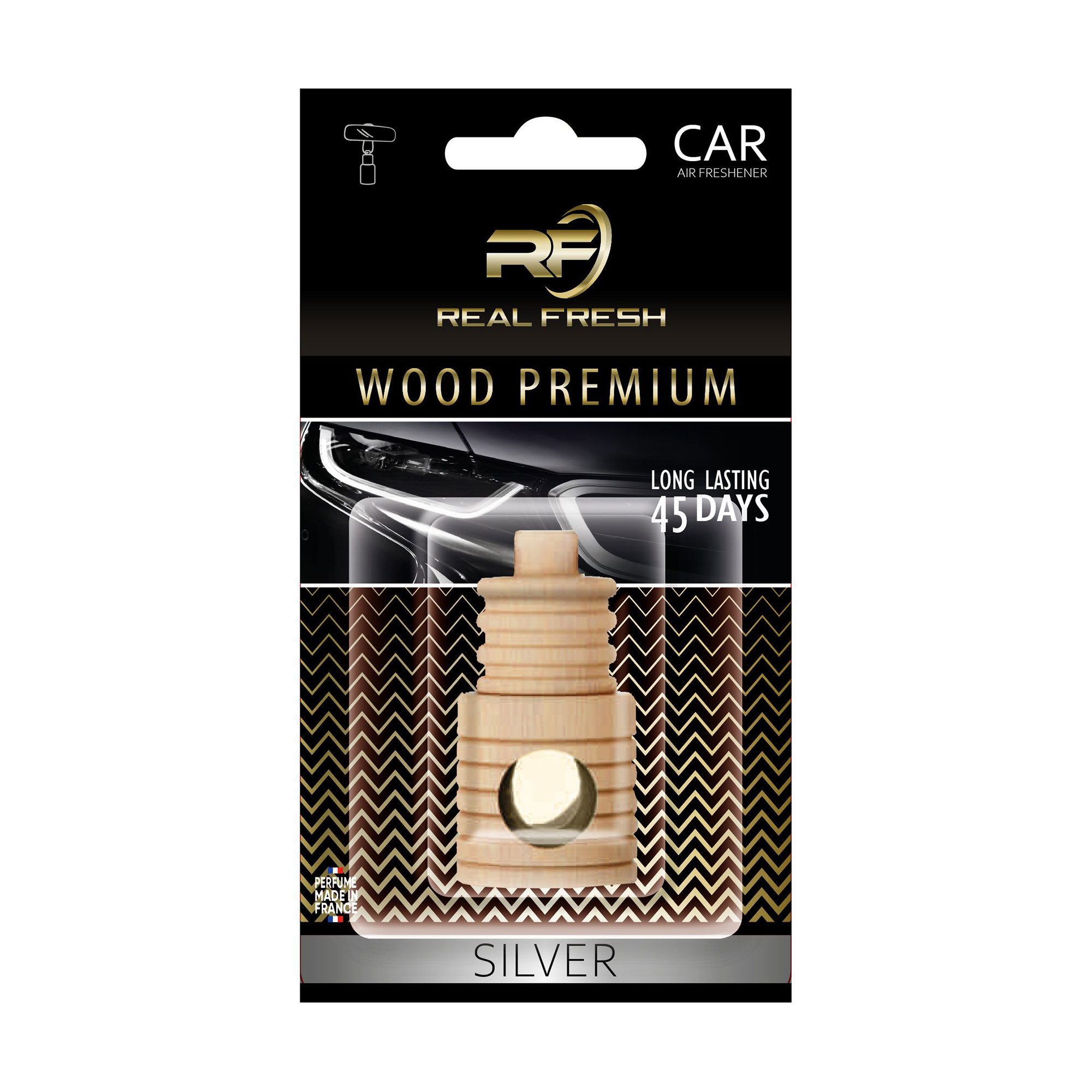 

Ароматизатор для автомобіля Real Fresh Wood Premium Silver, 5 мл