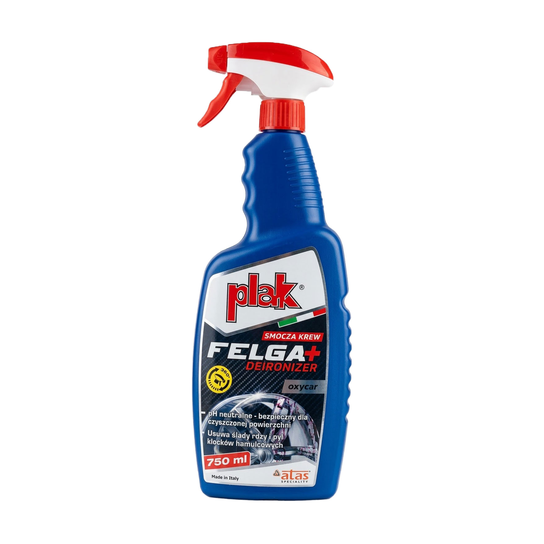 

Засіб для очищення литих дисків автомобіля Plak Oxycar + деіронізатор, 750 мл