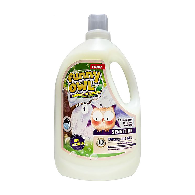 

Гель для прання Funny Owl Sensitive для дитячого одягу, 110 циклів прання, 3.3 л