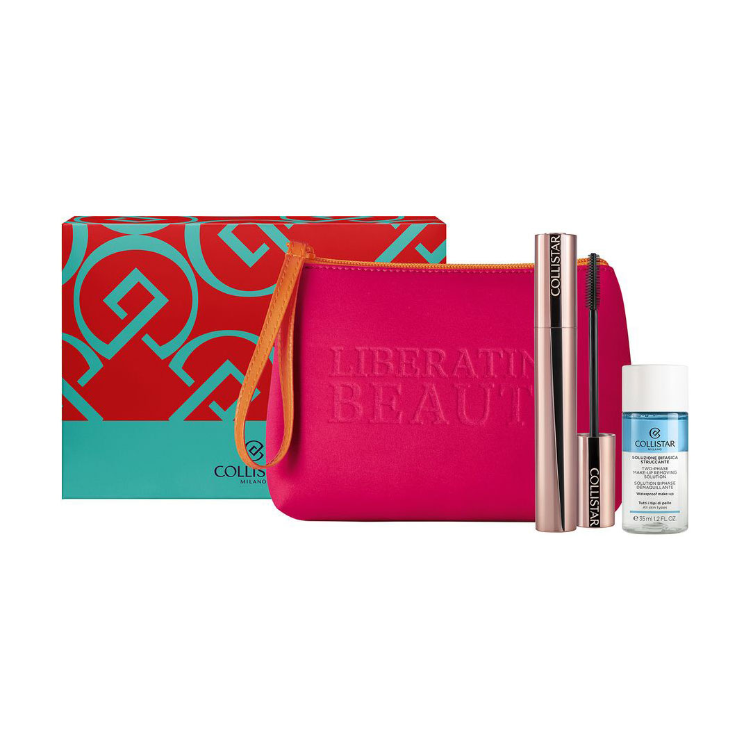 

Набір для макіяжу Collistar Infinito (туш для вій, 7.5 мл + двофазна рідина, 35 мл + косметичка)