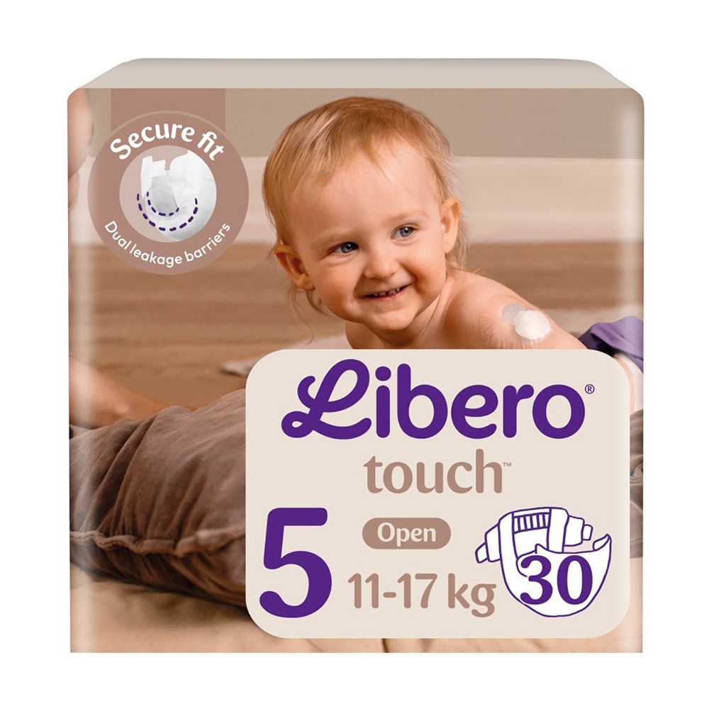 

Підгузки Libero Touch розмір 5 (11-17 кг), 30 шт