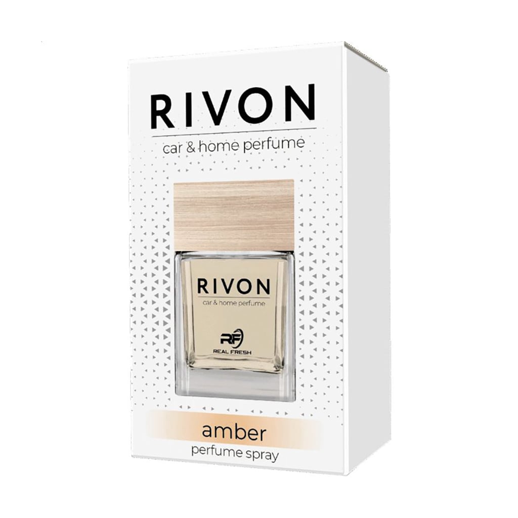 

Ароматизатор-спрей для автомобіля та дому Real Fresh Rivon Car & Home Perfume Spray, Amber, 50 мл