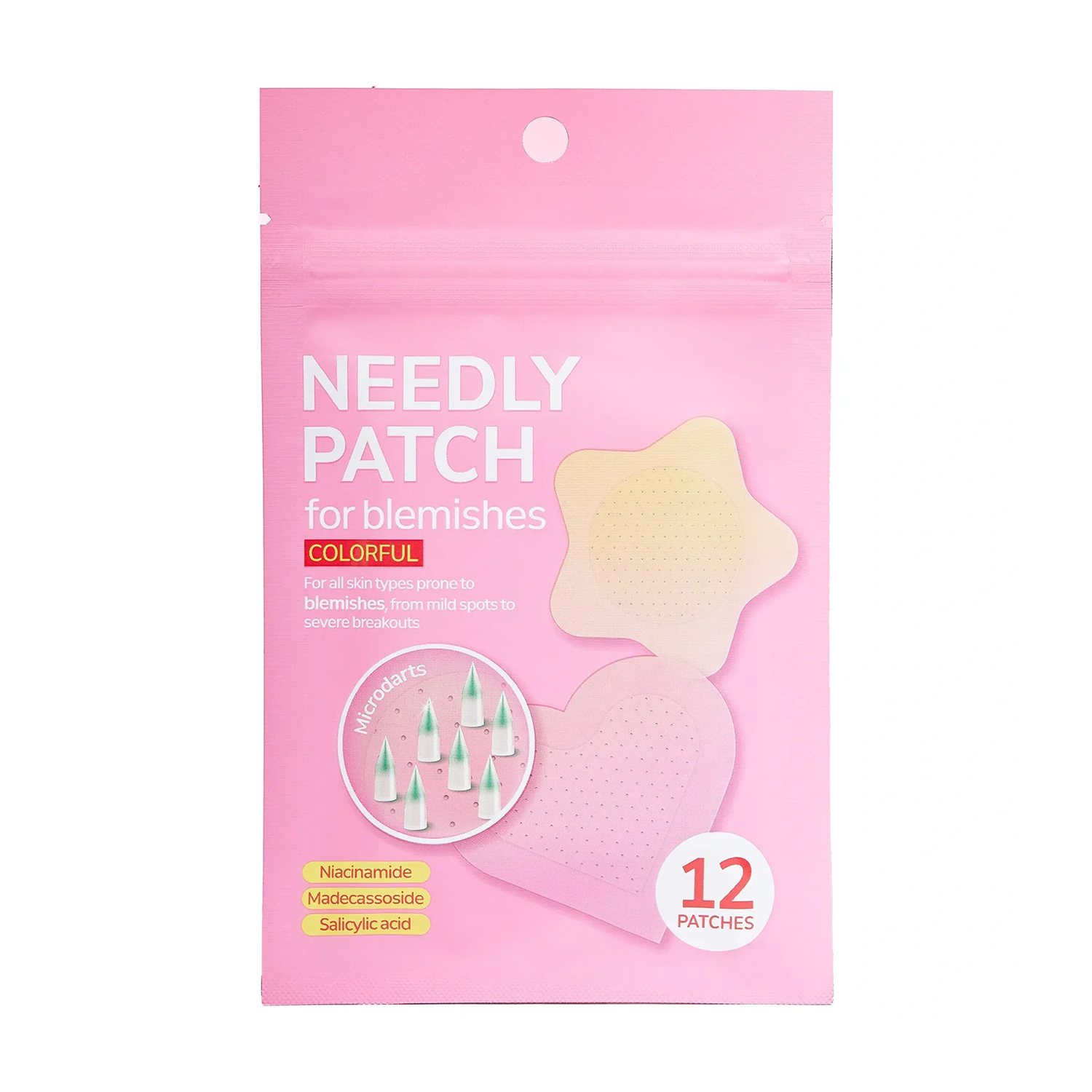 

Мікроголкові патчі проти прищів Needly Patch For Blemishes Colorful, 12 шт