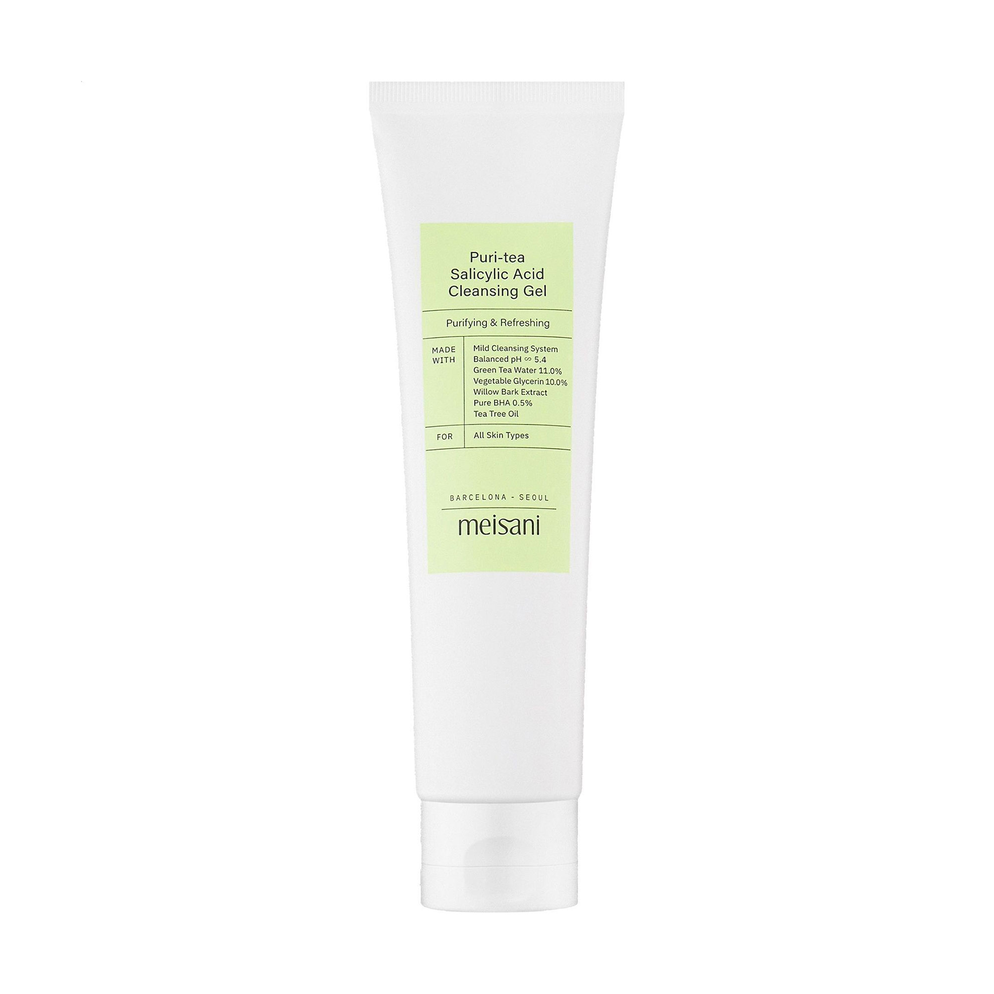 Очищувальний гель для обличчя meisani Puri-Tea Salicylic Acid Cleansing Gel, 150 мл