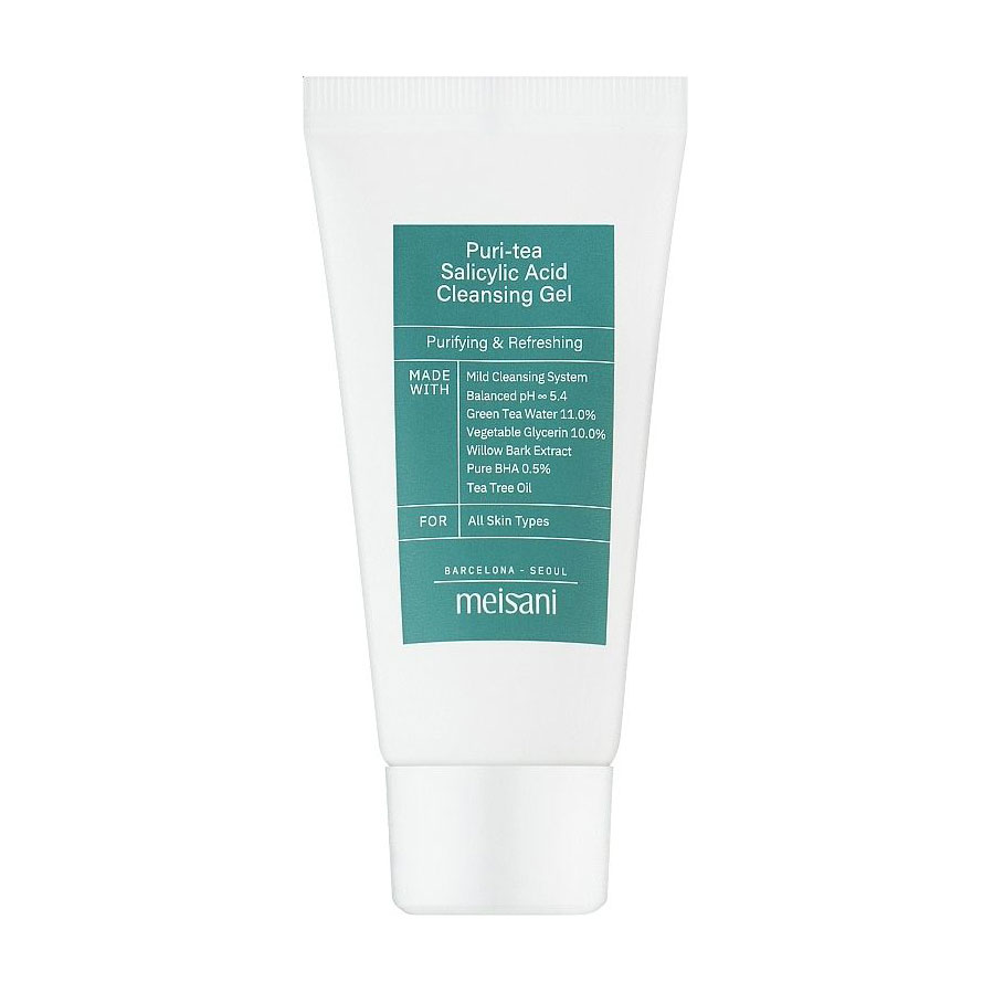Очищувальний гель для обличчя meisani Puri-Tea Salicylic Acid Cleansing Gel, 30 мл