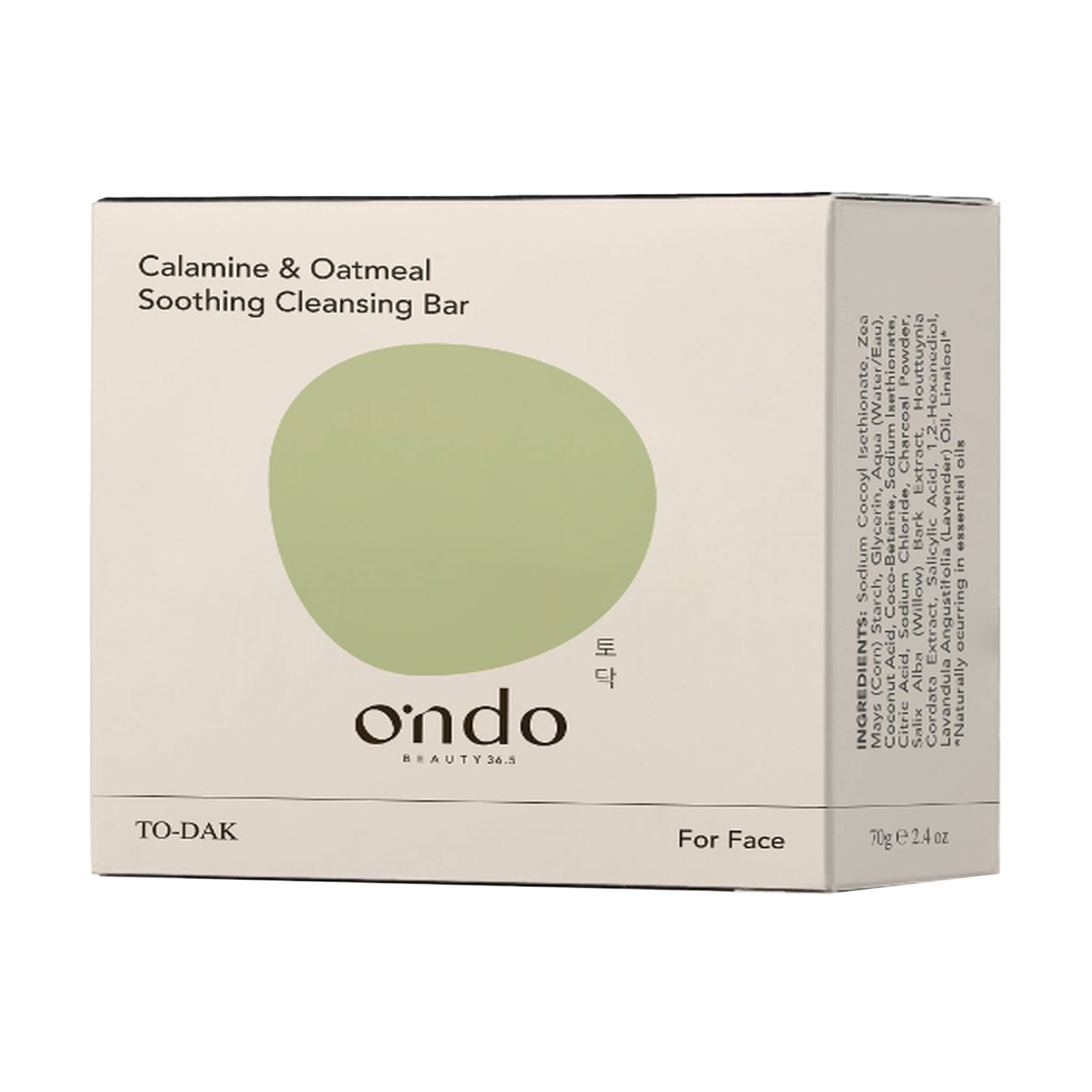 

Мило для обличчя та тіла Ondo Beauty 36.5 Calamine & Oatmeal Soothing Cleansing Bar, 70 г