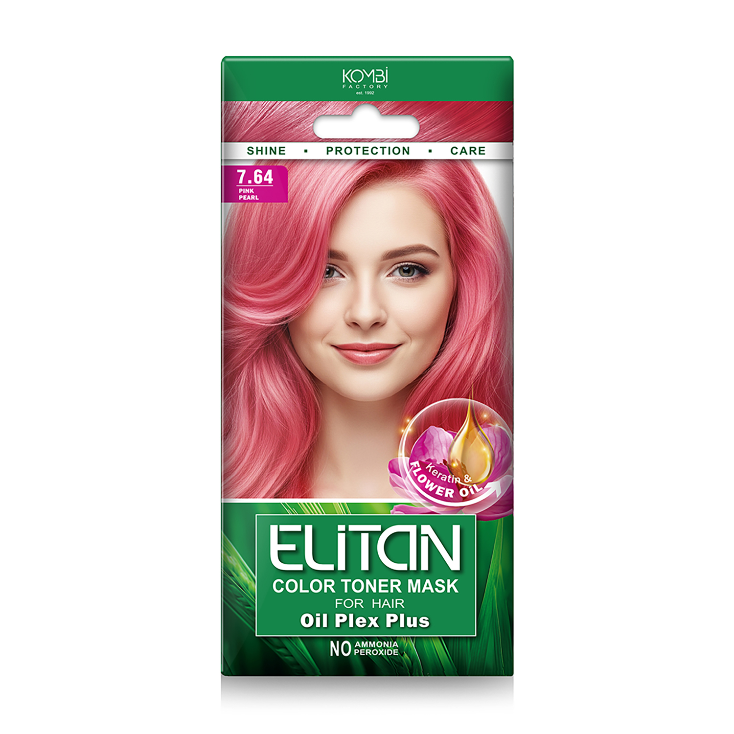 

Тонувальна маска для волосся Elitan Color Toner Mask 7.64 Рожева перлина, 30 мл