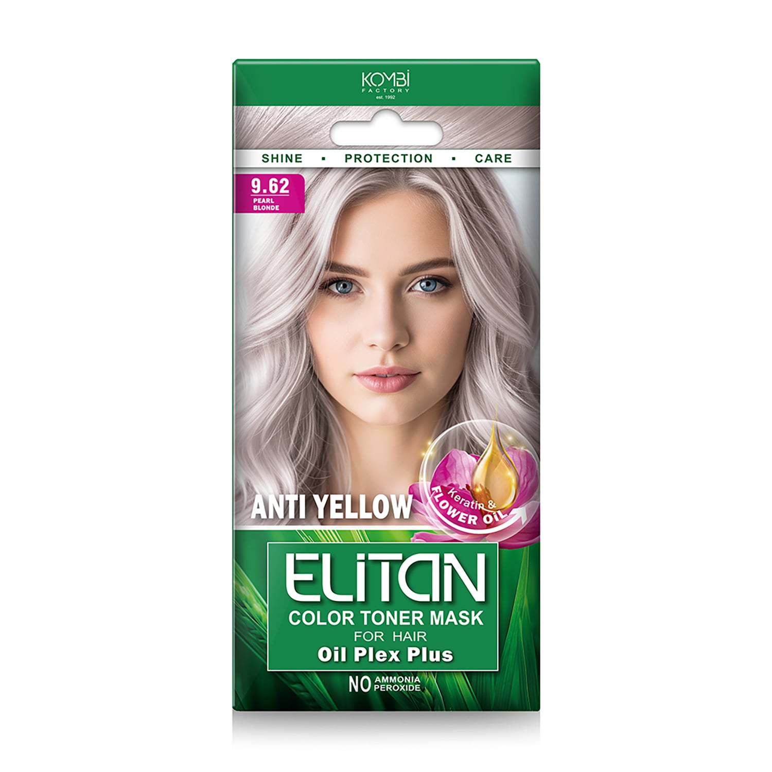 

Тонувальна маска для волосся Elitan Color Toner Mask 9.62 Перлинний блонд, 30 мл