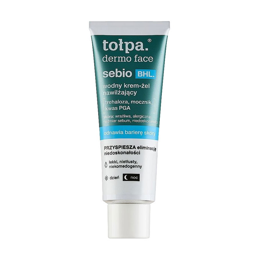 Водний зволожувальний крем-гель для обличчя Tolpa Dermo Face Sebio BHL Cream-Gel, 40 мл