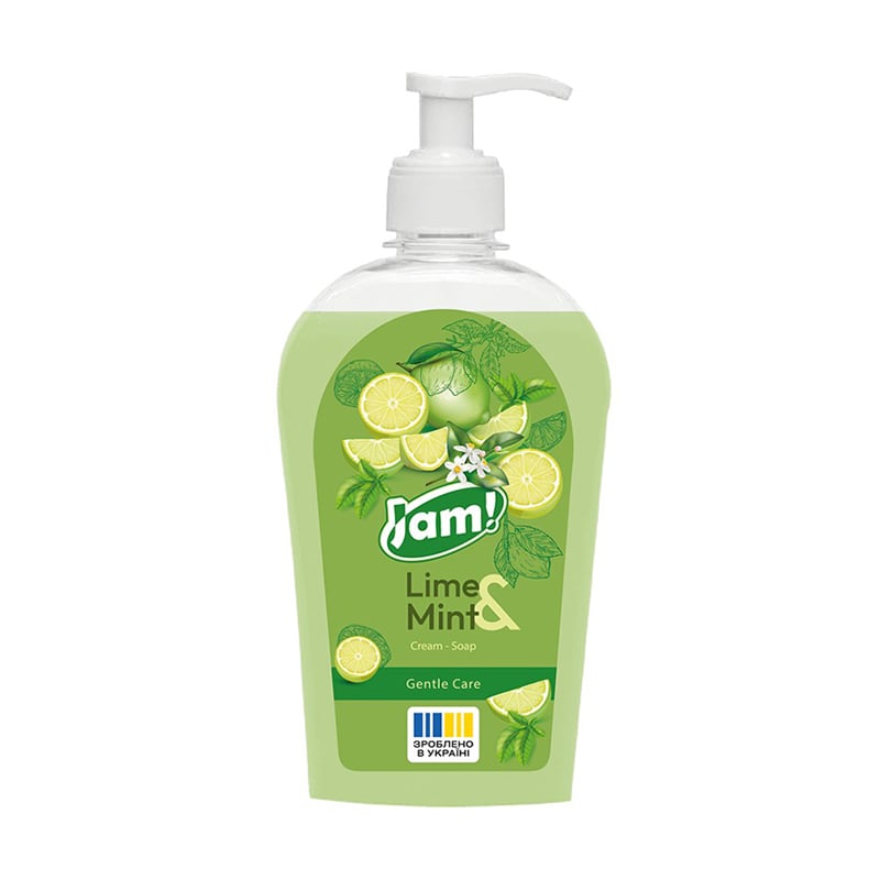 

Крем-мило JAM! Lime & Mint Cream-Soap Gentle Care з гліцерином, 325 г
