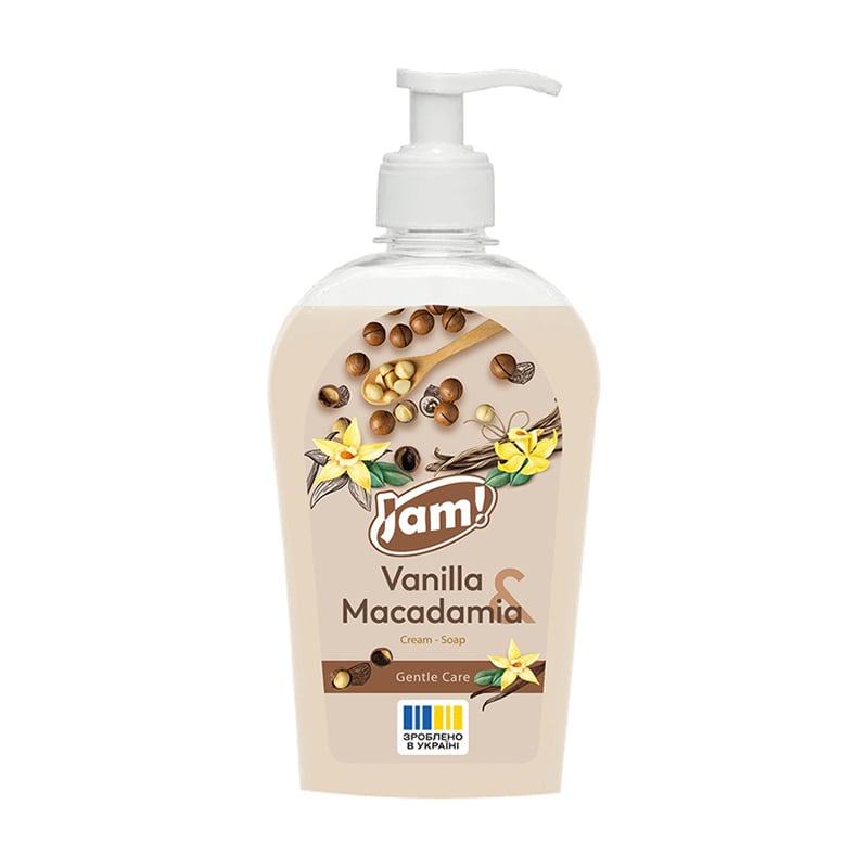 

Крем-мило JAM! Vanilla & Macadamia Cream-Soap Gentle Care з гліцерином, 325 г