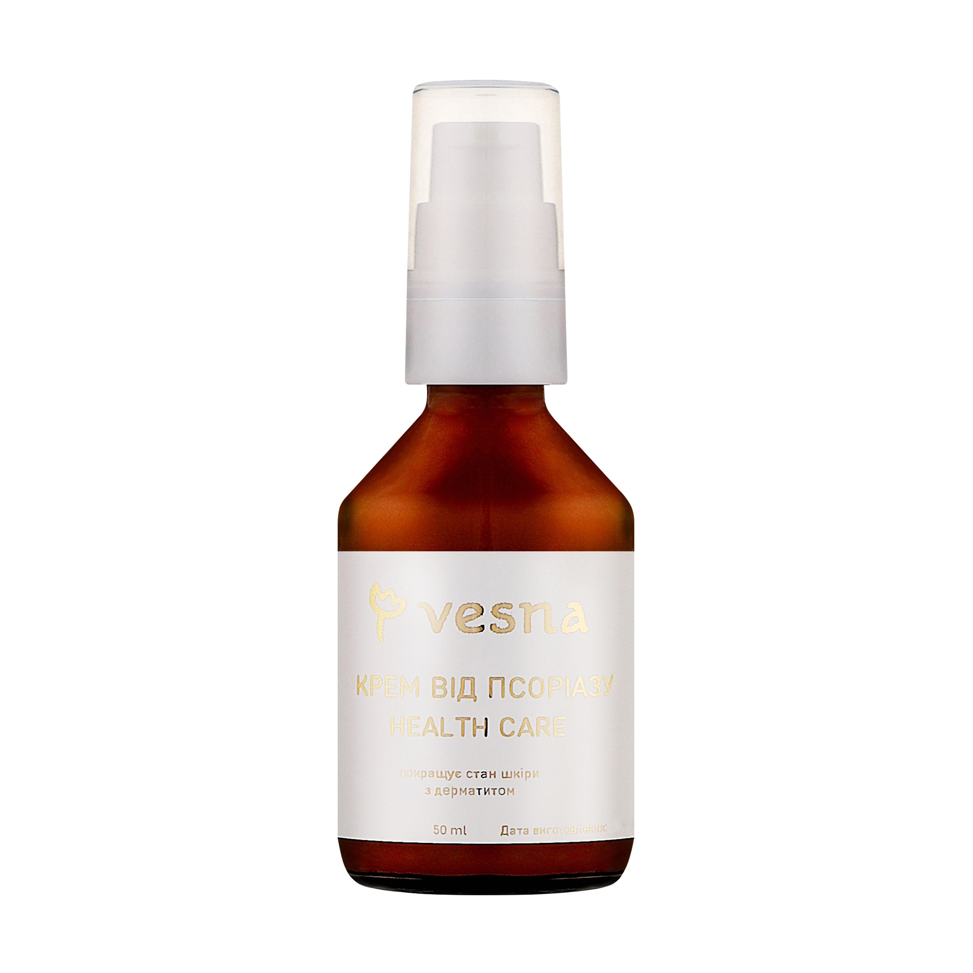 

Крем при псоріазі та дерматитах Vesna Health Psoriasis Moisturizing Cream With Prebiotics з пребіотиками, 50 мл