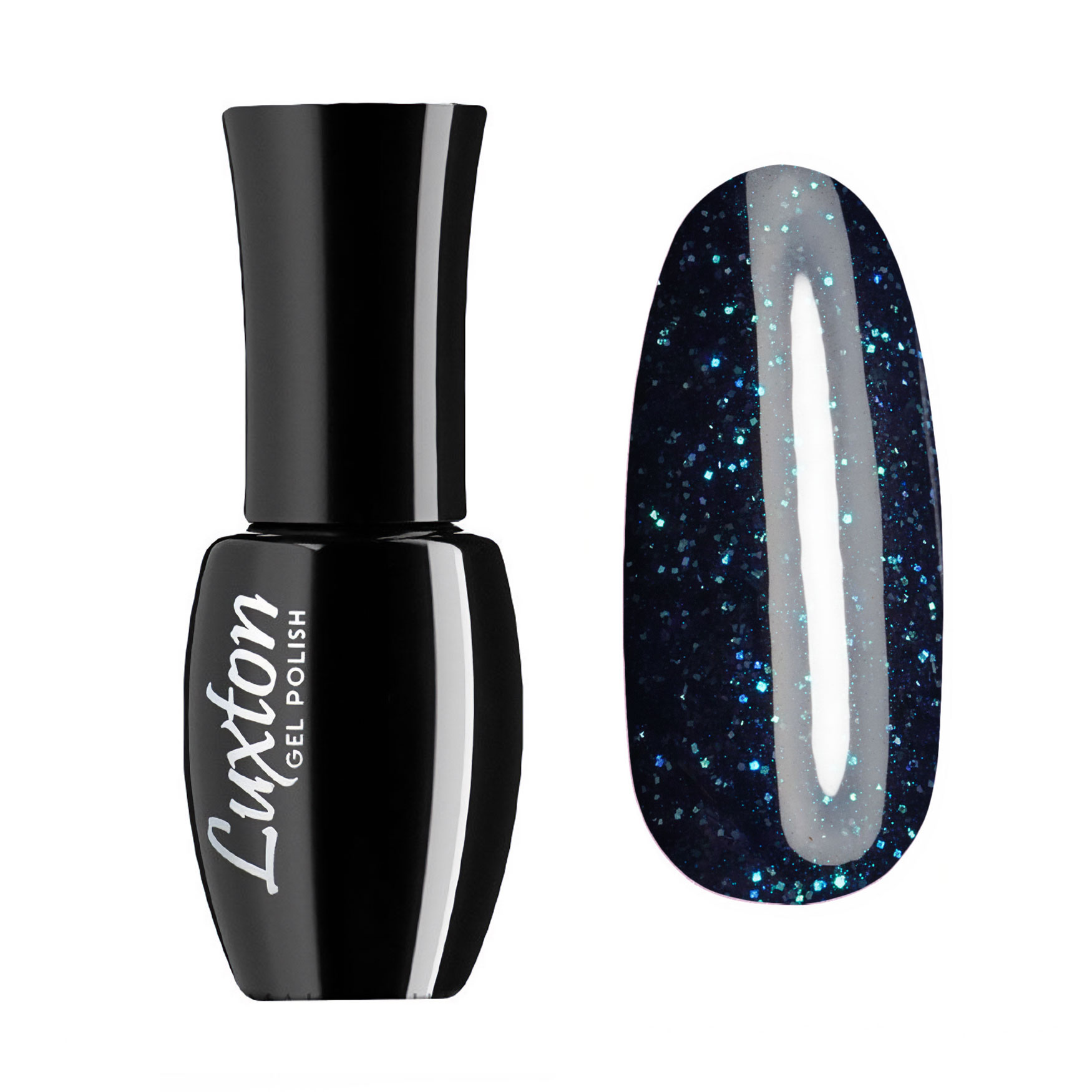 

Гель-лак для нігтів Luxton Gel Polish 151 Зелено-синій з блискітками, 10 мл