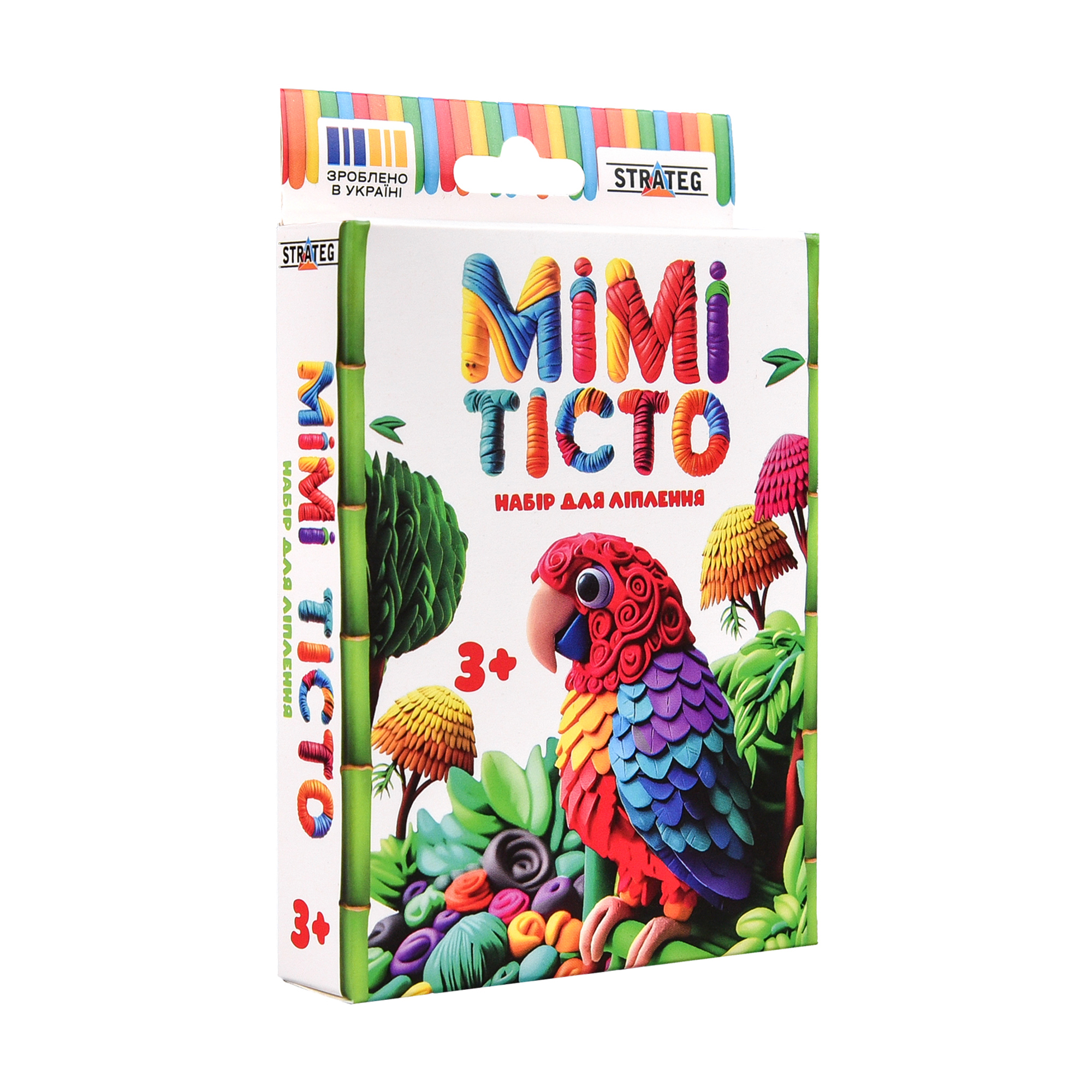 

Набір для ліплення Strateg Mімі тісто Папуга, від 3 років, 5 шт (31056)
