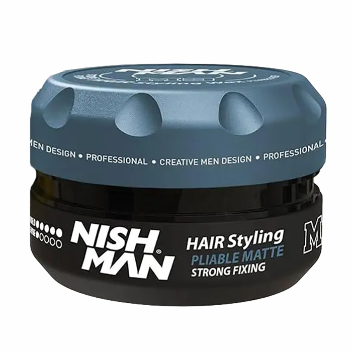 

Чоловіча матова паста для укладання волосся Nishman Hair Styling Pliable Matte Paste M9 Сильна фіксація, 100 мл