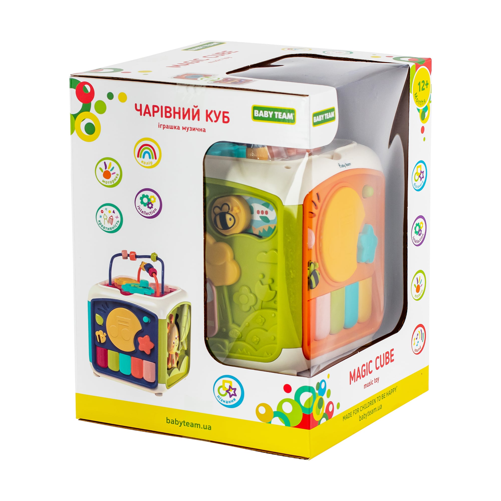 

Музична іграшка Baby Team Чарівний куб, від 1 року (8671)