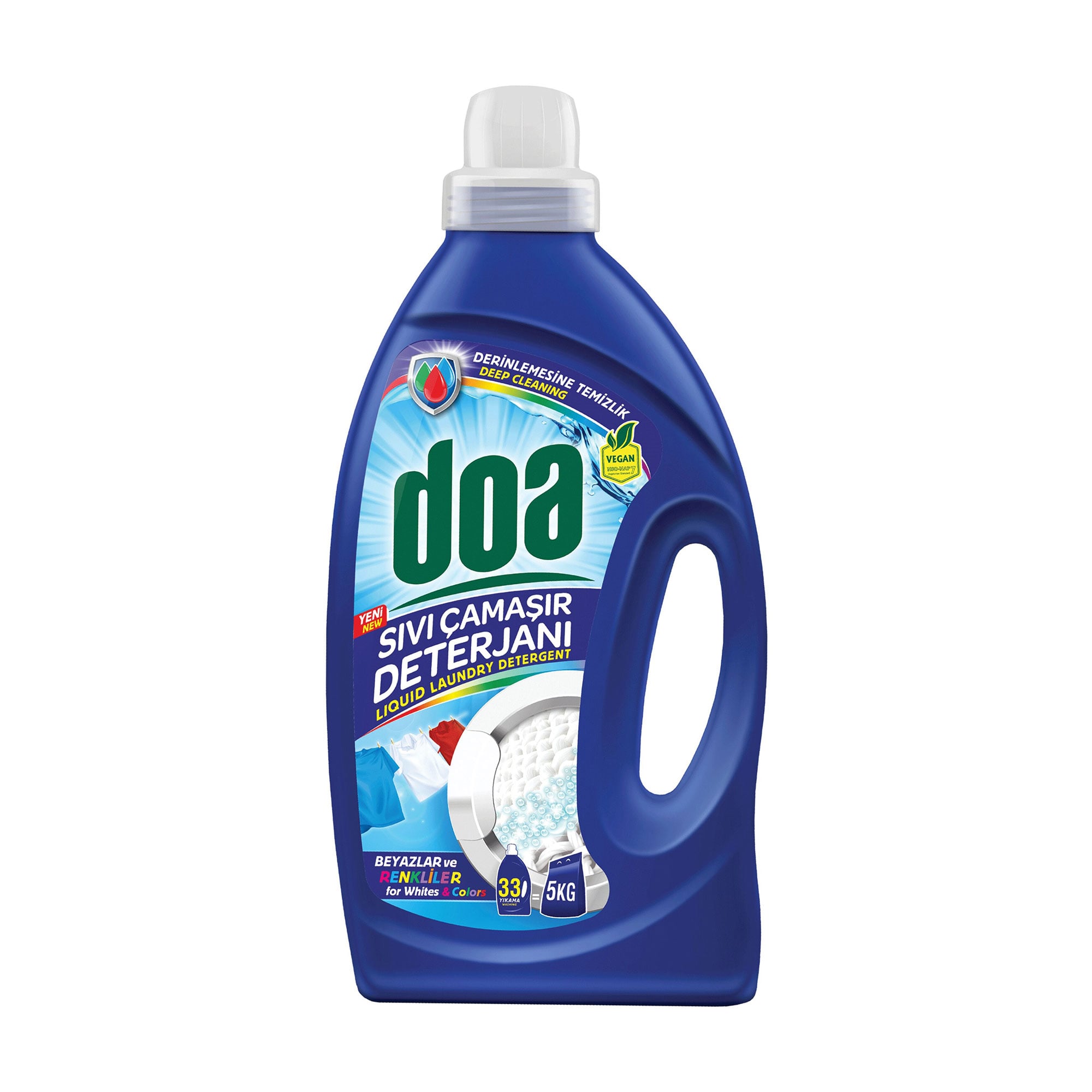 

Рідкий концентрований засіб для прання doa Whites & Colors для білих та кольорових речей, 33 цикли прання, 2.145 л