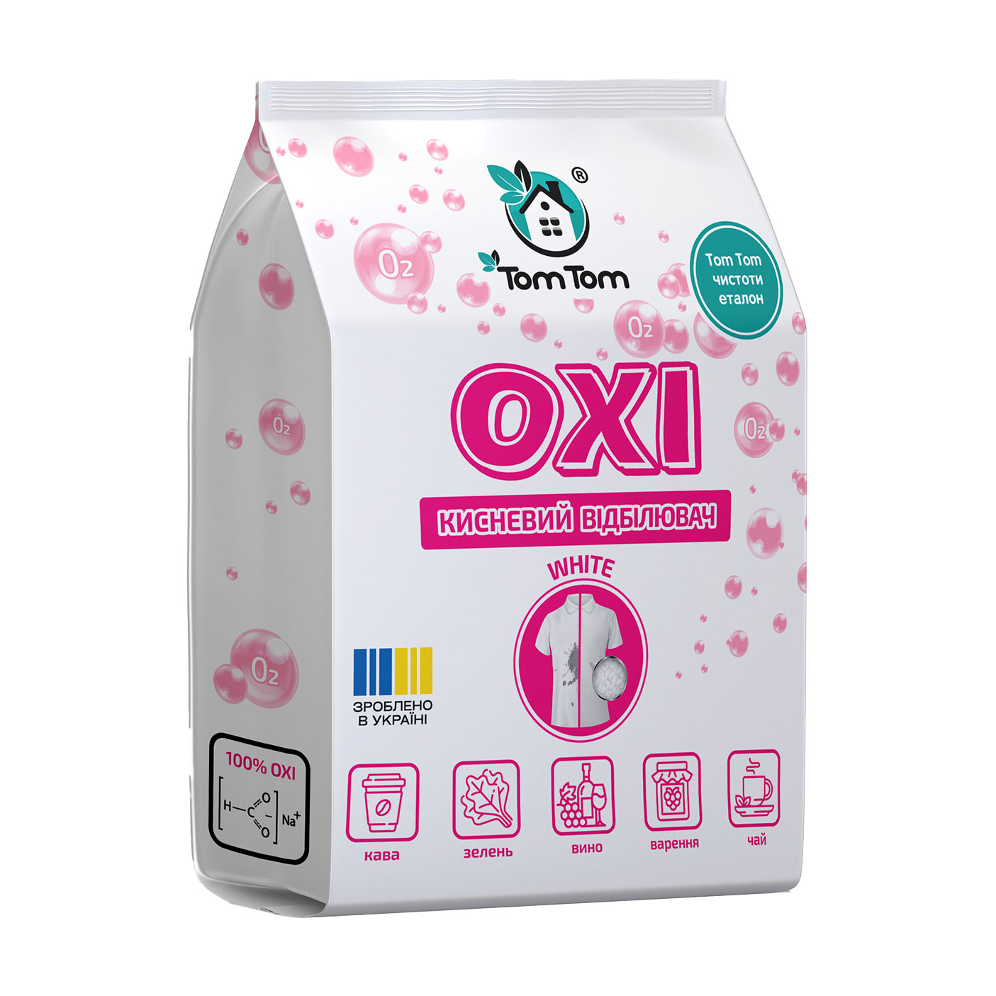 

Кисневий відбілювач Tom Tom OXI White, 900 г