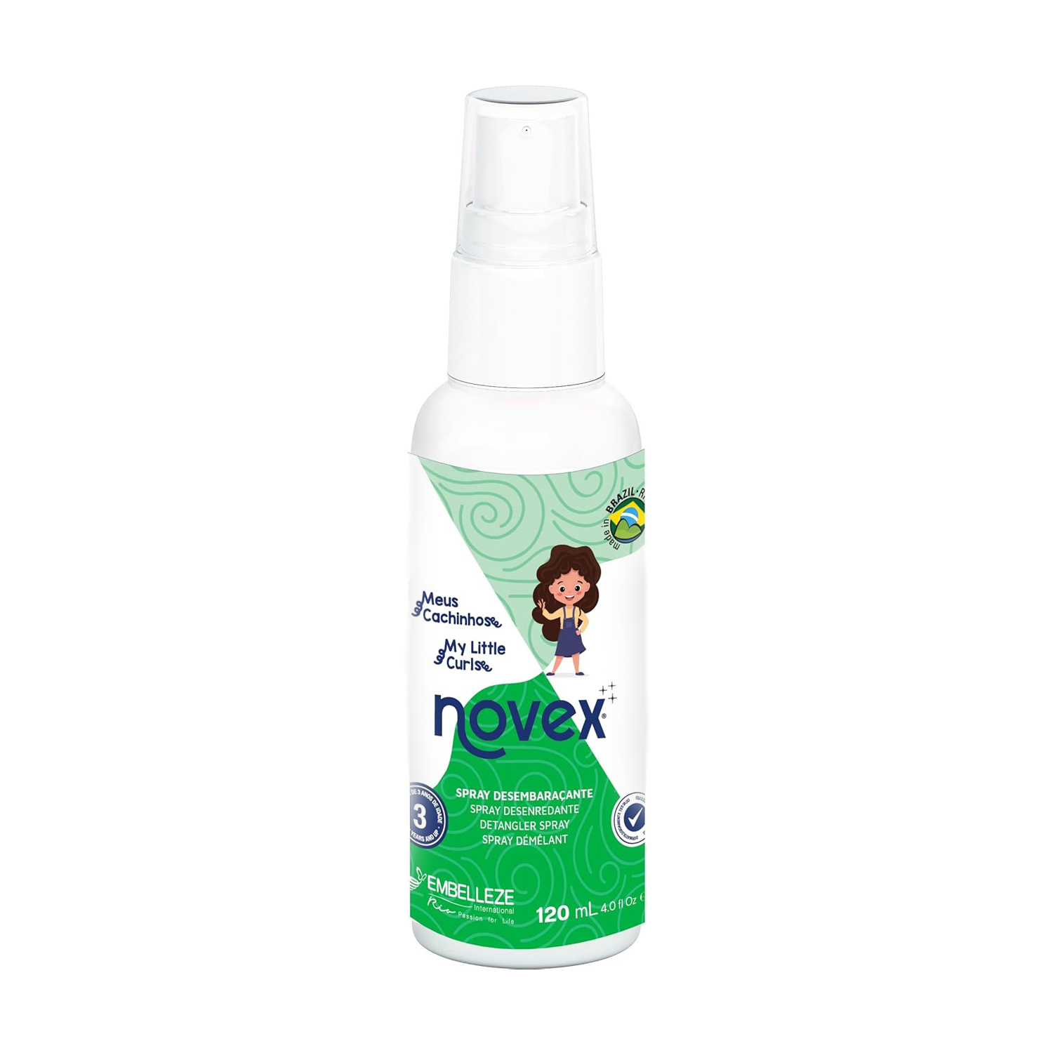 Дитячий спрей для розплутування волосся Novex My Little Curls Detangler Spray, 120 мл