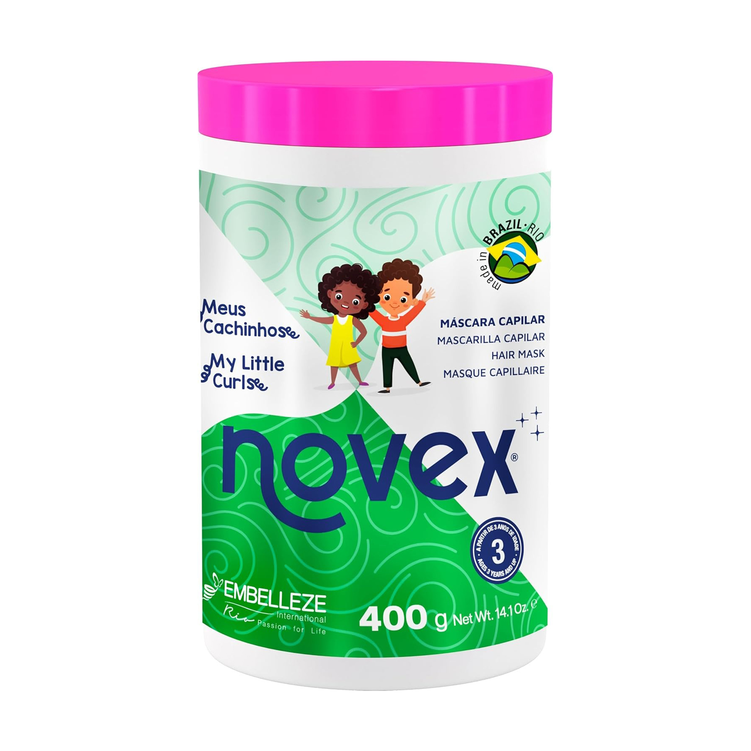 Дитяча маска Novex My Little Curls Hair Mask для кучерявого волосся, 400 г