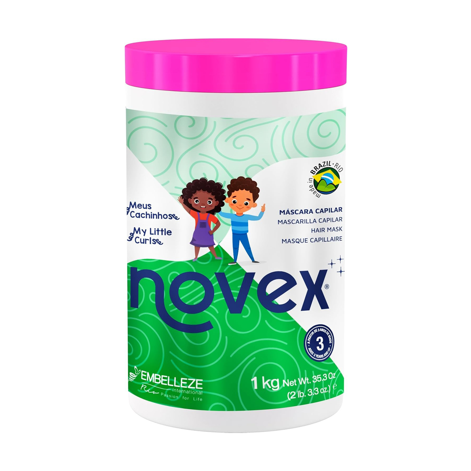 Дитяча маска Novex My Little Curls Hair Mask для кучерявого волосся, 1 кг