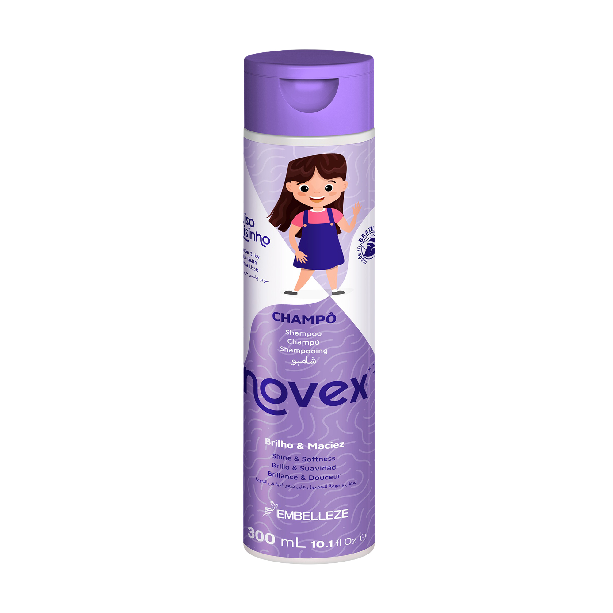 

Дитячий шампунь для волосся Novex Super Silky Hair Shampoo, 300 мл