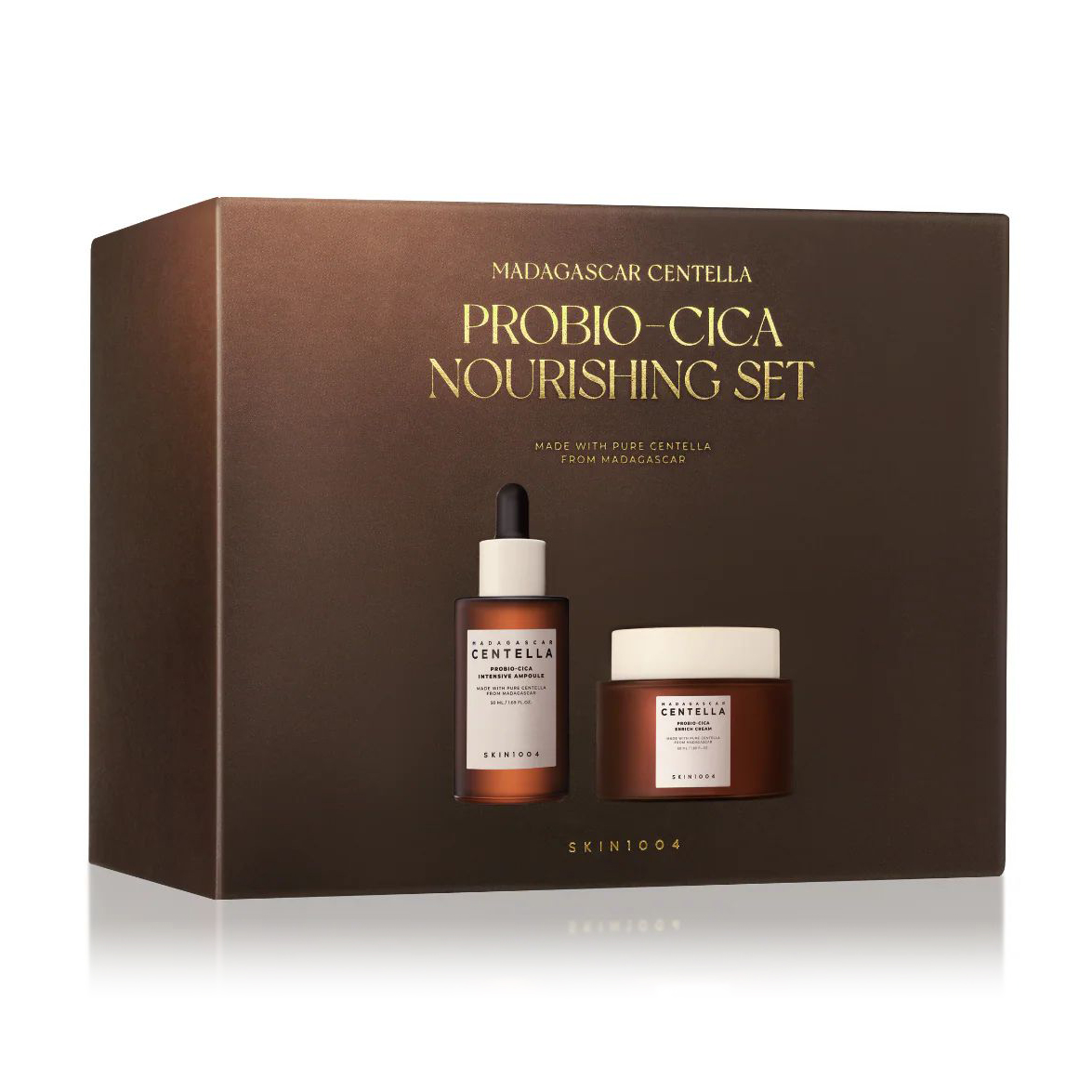 

Набір для обличчя Skin1004 Madagascar Centella Probio-Cica Nourishing Set (Intensive Ampoule, 50 мл + Enrich Cream, 50 мл)
