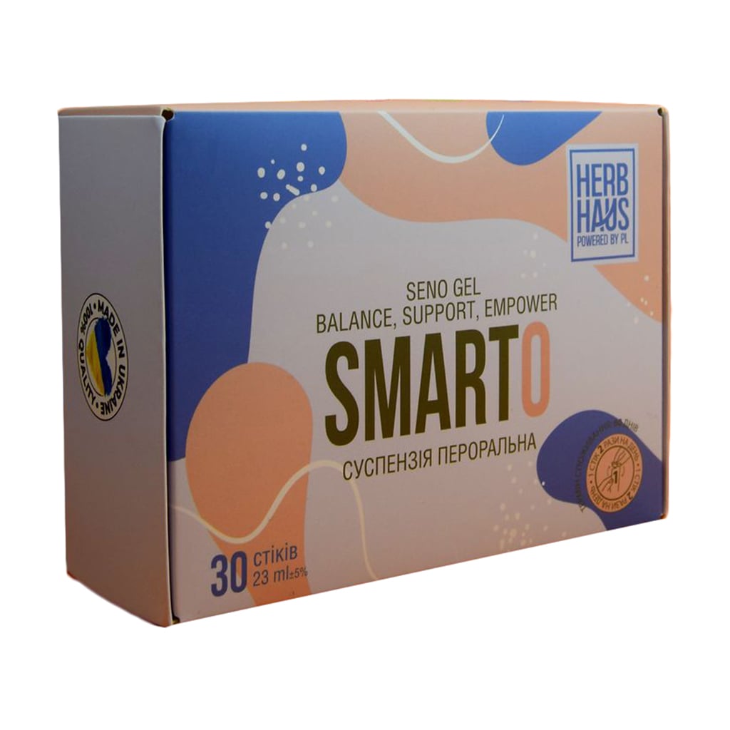 

Комплекс Баланс, підтримка, розширення можливостей HERB HAUS SmartO Balance Support Empower в стіках, 30*23 мл