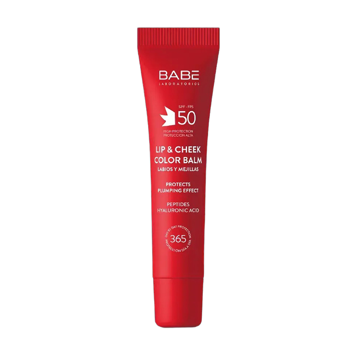 

Бальзам-тінт для губ та щік BABE Laboratorios Lip & Cheek Color Balm SPF 50 з гіалуроновою кислотою та пептидами, Cherry, 20 мл