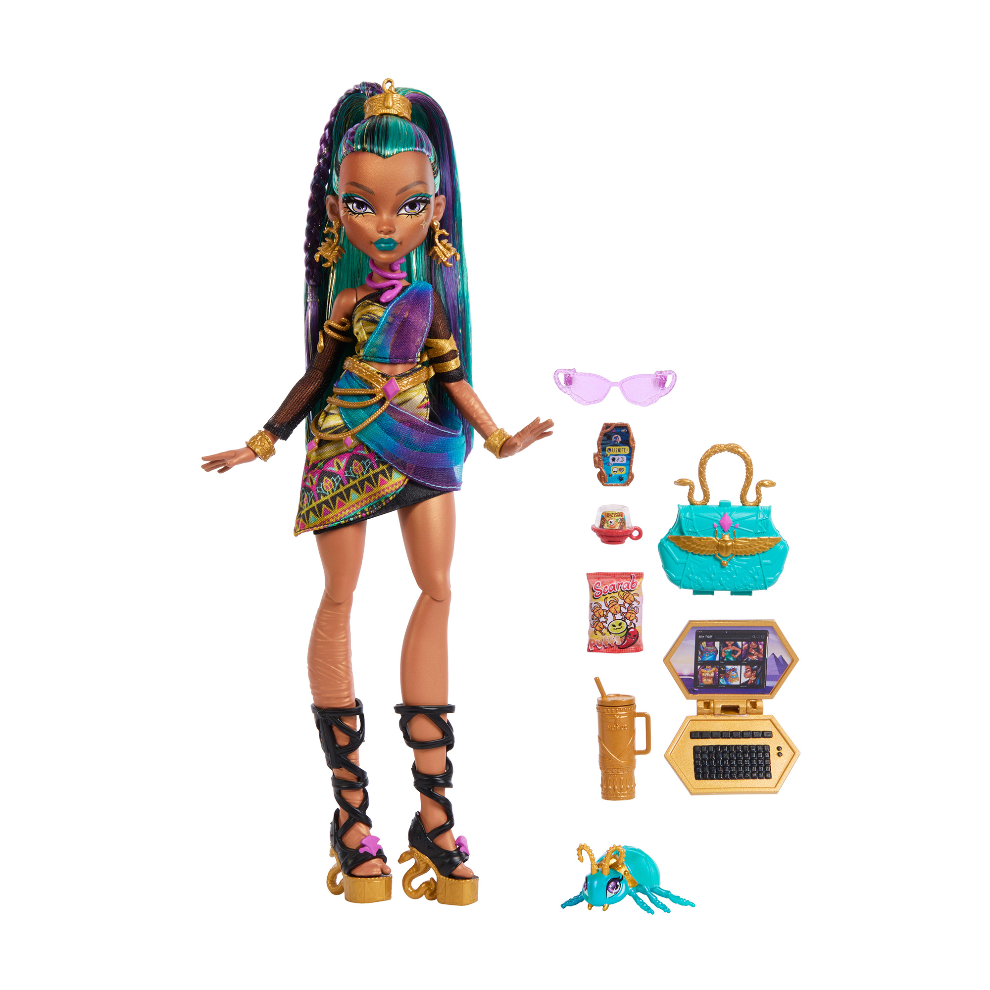 

Лялька Monster High Монстро-класика Нефера, з аксесуарами, від 4 років, 30 см (JDR48)