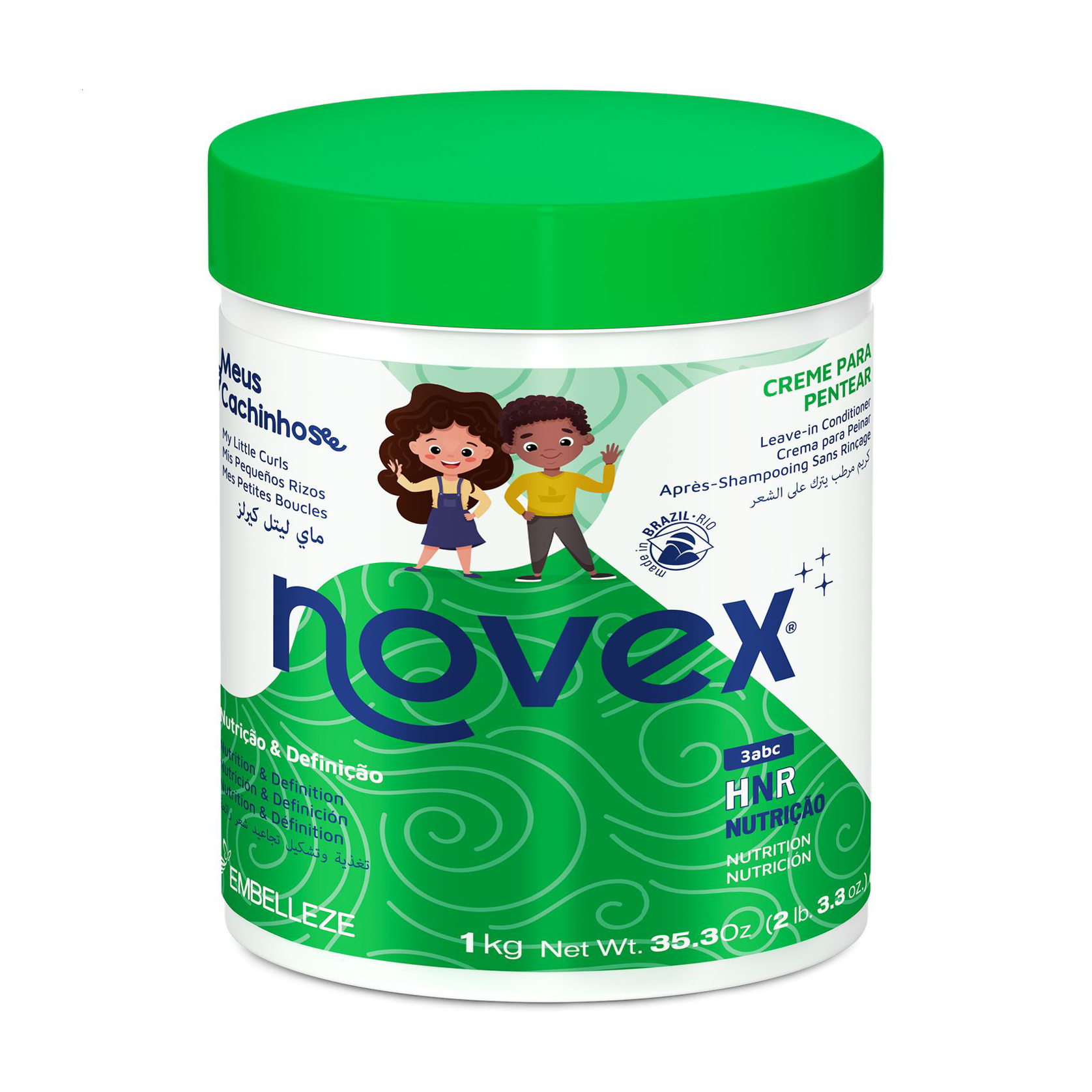 Дитячий незмивний кондиціонер Novex My Little Curls Leave In Conditioner для кучерявого волосся, 1 кг