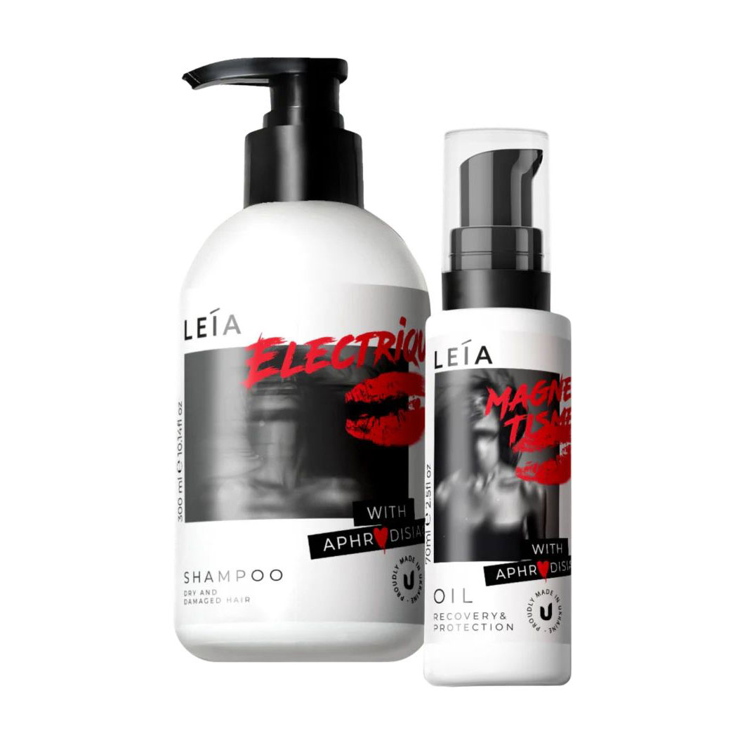 

Набір LEIA Set 3 для сухого та пошкодженого волосся (шампунь, 300 мл + олія, 70 мл)