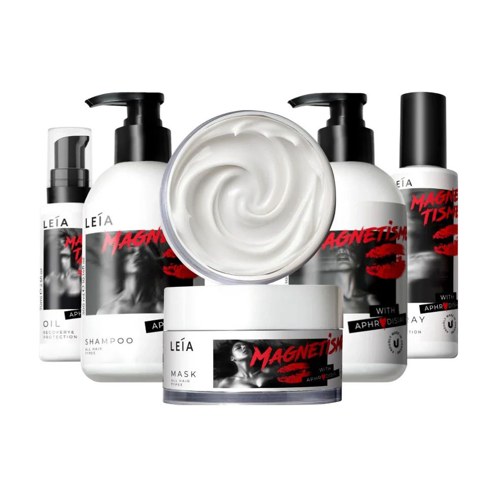 Набір LEIA Full Hair Care для всіх типів волосся (шампунь, 300 мл + кондиціонер, 300 мл + маска, 200 мл + термозахист, 150 мл + олія, 70 мл)