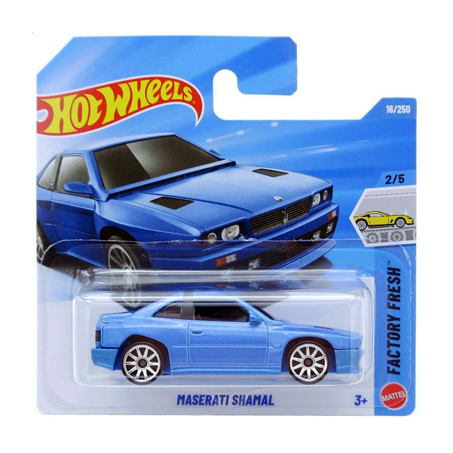 

Базовий автомобіль Hot Wheels Maserati Shamal, блакитний, від 3 років, 11*3.5*11 см (5785)