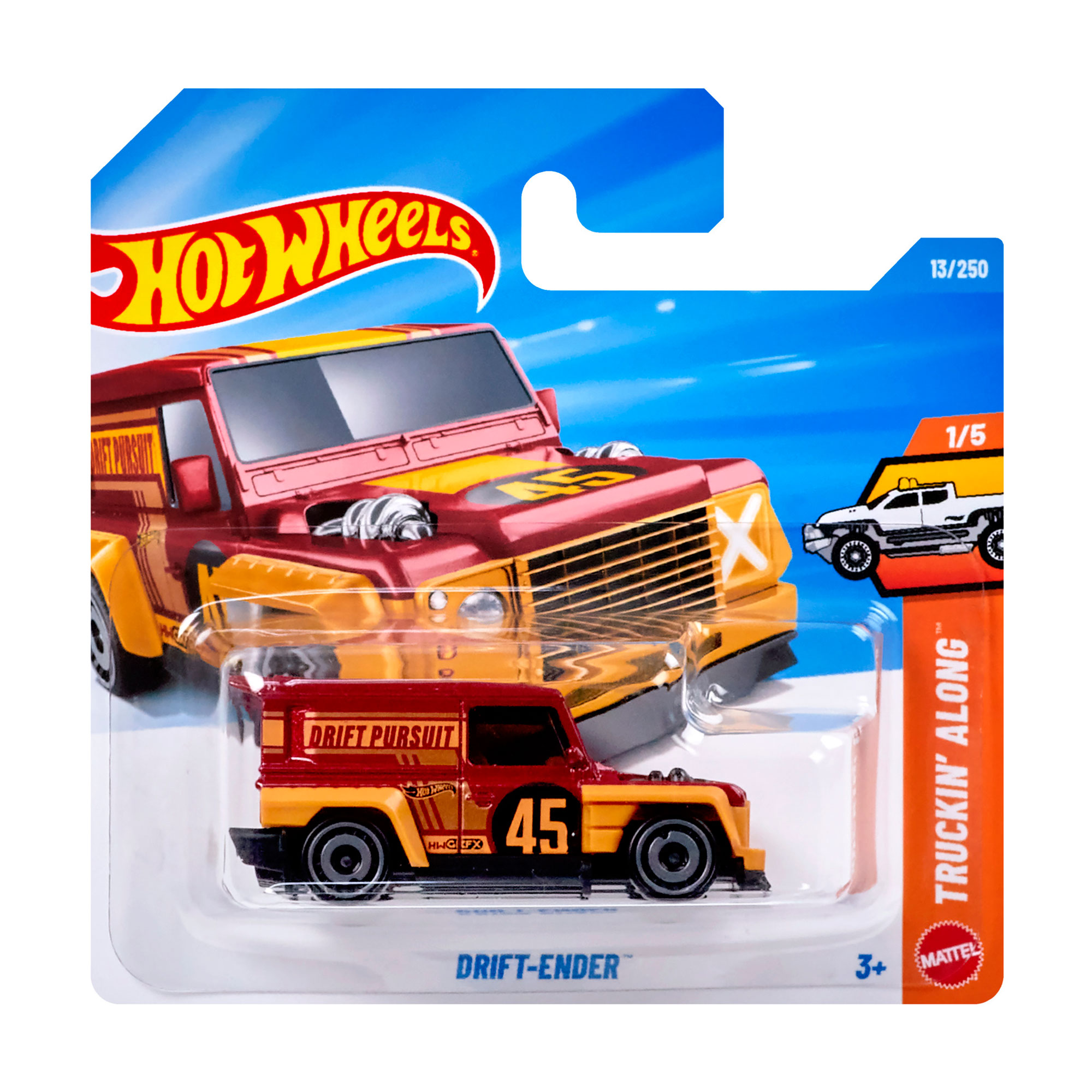 

Базовий автомобіль Hot Wheels Drift-Ender, червоно-чорний, від 3 років, 11*3.5*11 см (5785)