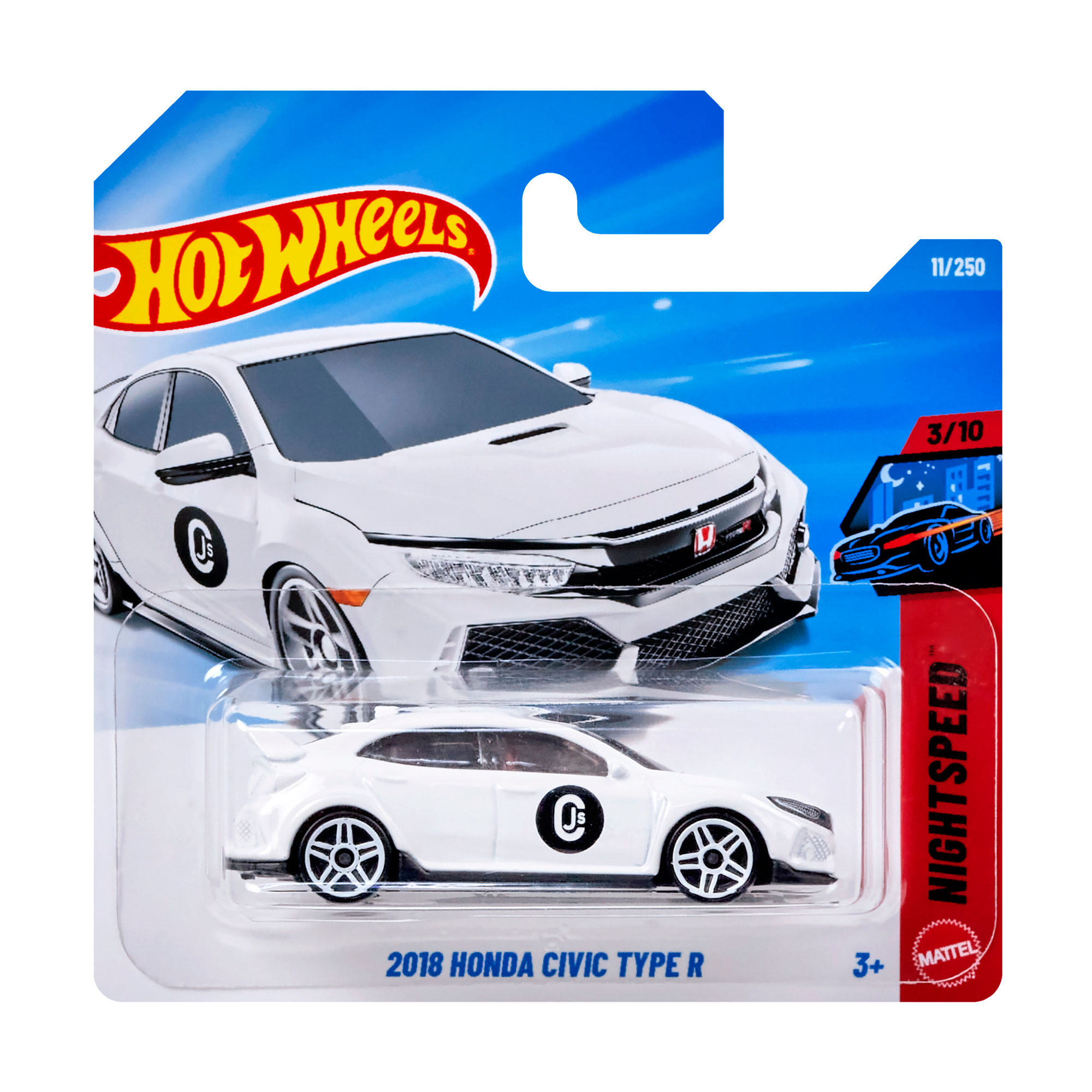 

Базовий автомобіль Hot Wheels 2018 Honda Civic Type R, білий, від 3 років, 11*3.5*11 см (5785)