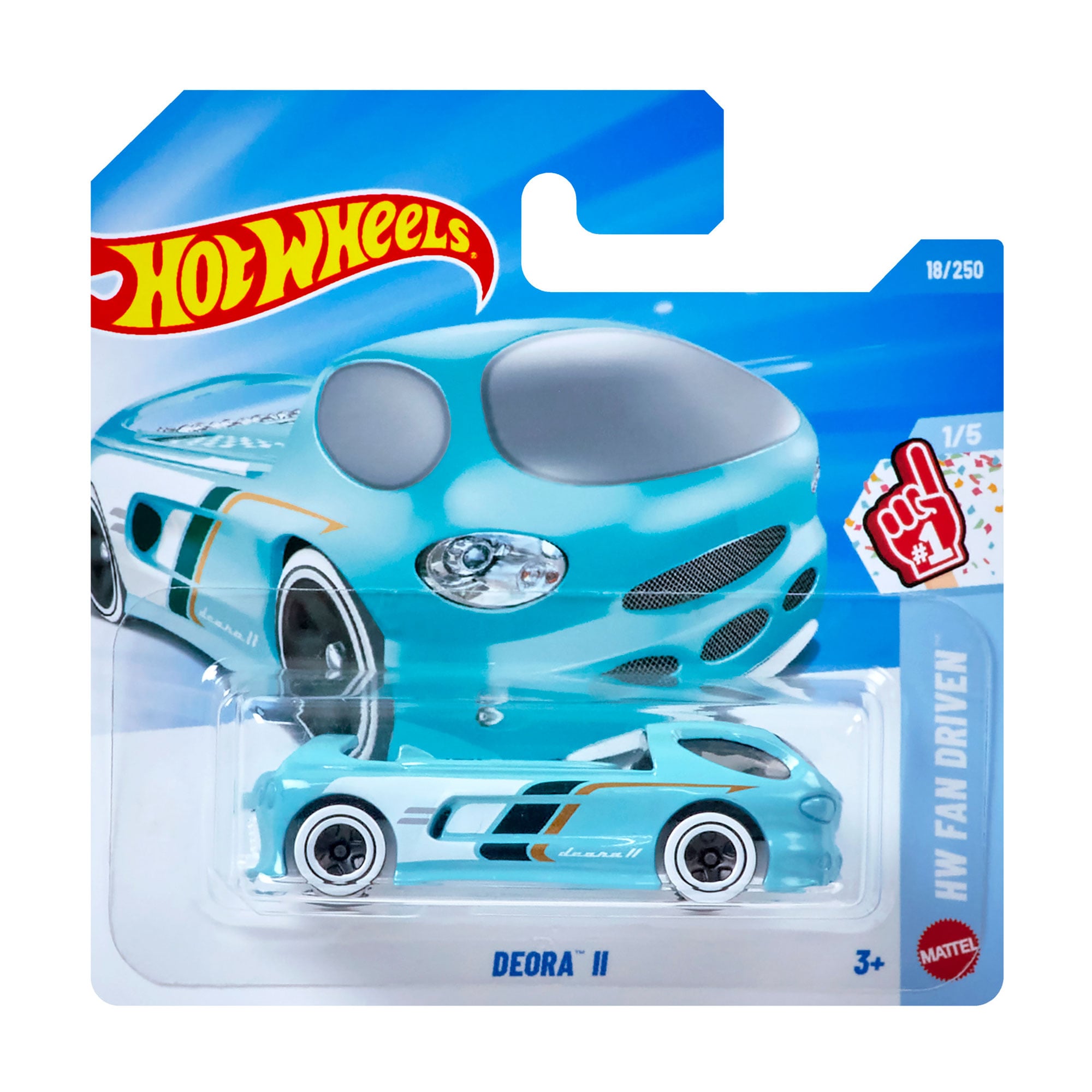 

Базовий автомобіль Hot Wheels Deora II, блакитний, від 3 років, 11*3.5*11 см (5785)