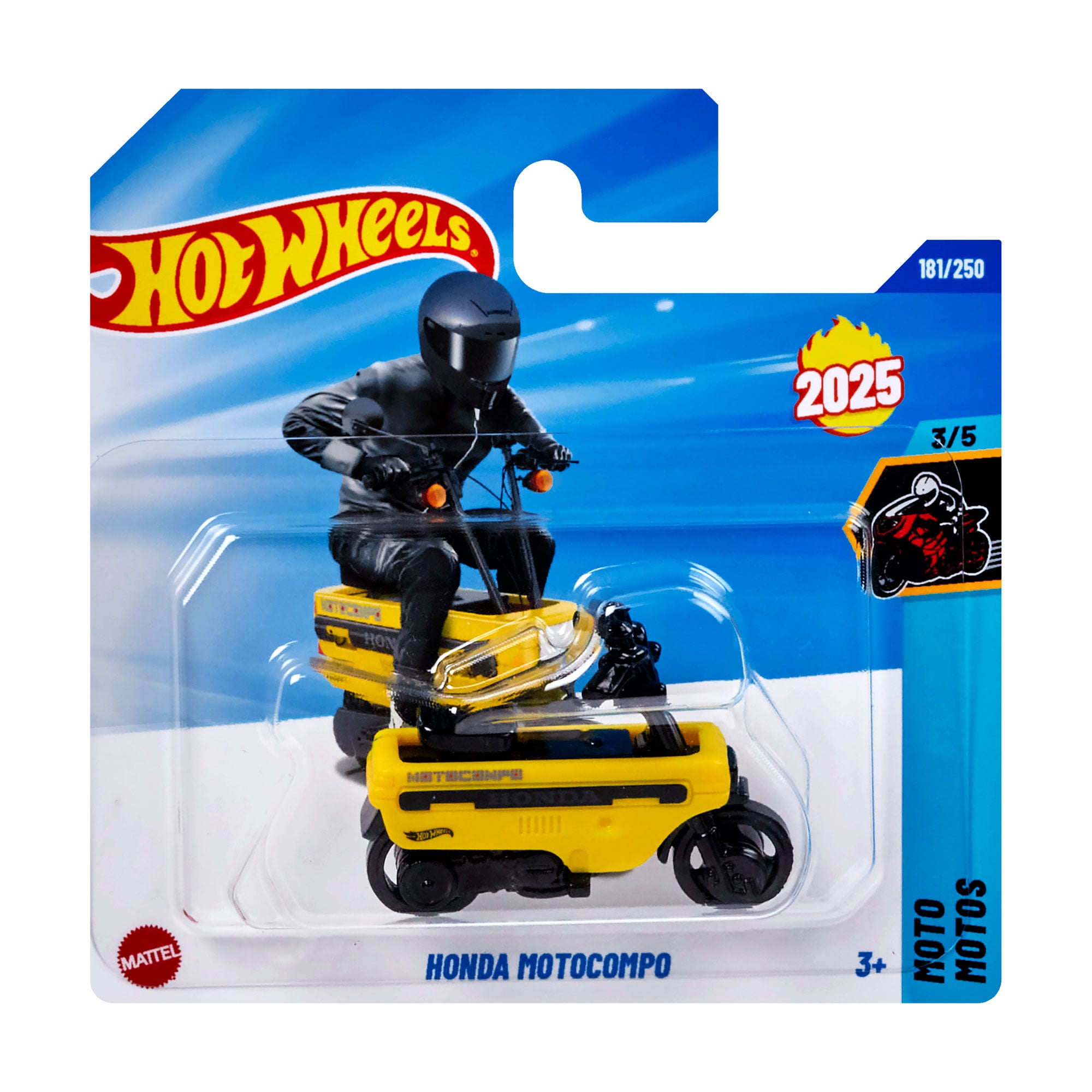

Базовий автомобіль Hot Wheels Honda Motocompo, жовтий, від 3 років, 11*3.5*11 см (5785)
