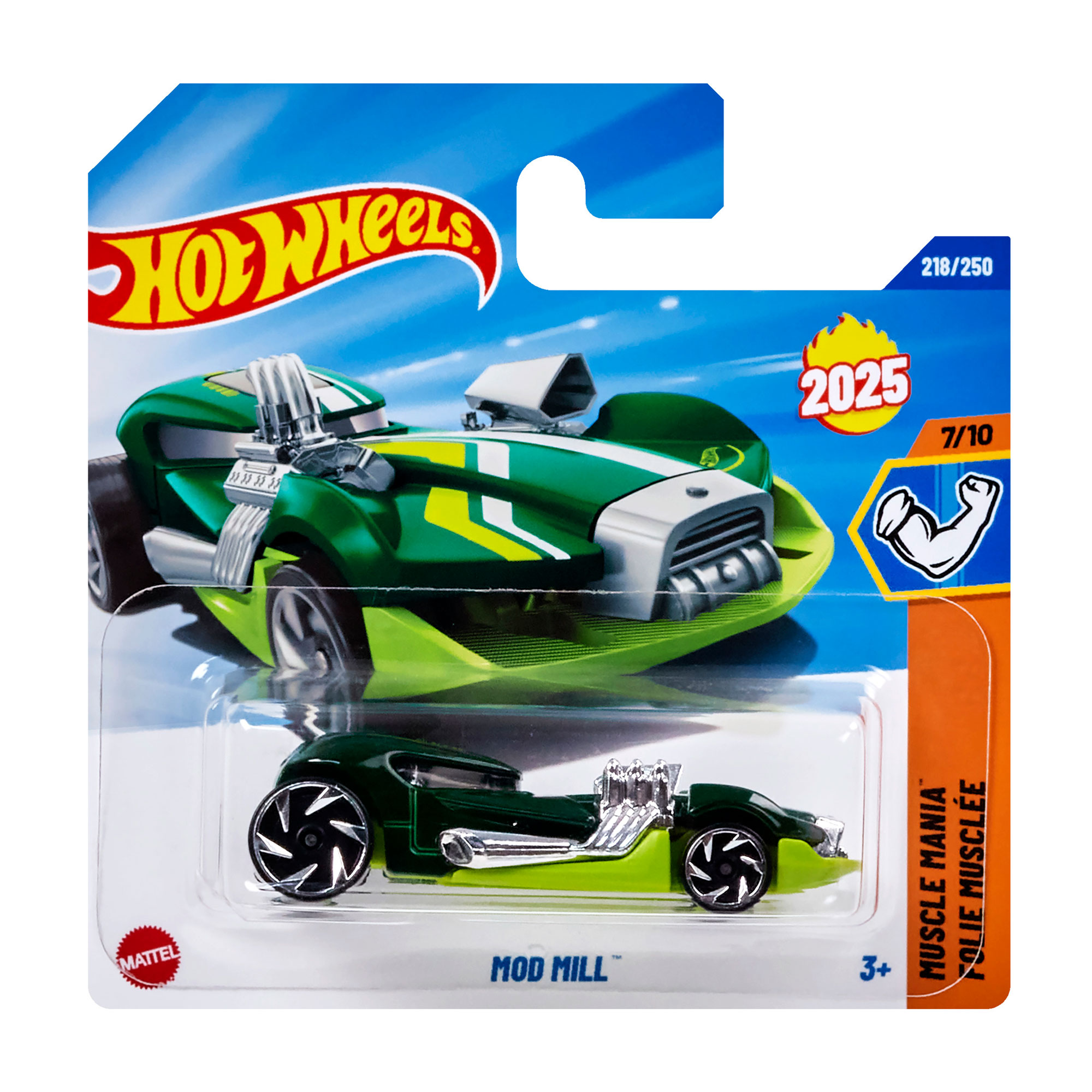 

Базовий автомобіль Hot Wheels Mod Mill, салатово-зелений, від 3 років, 11*3.5*11 см (5785)