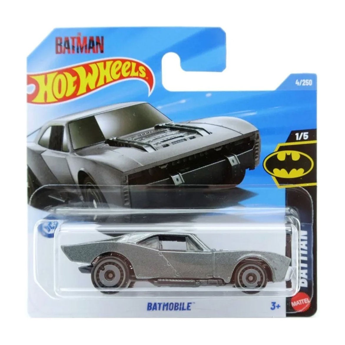 

Базовий автомобіль Hot Wheels Batmobile, сірий, від 3 років, 11*3.5*11 см (5785)