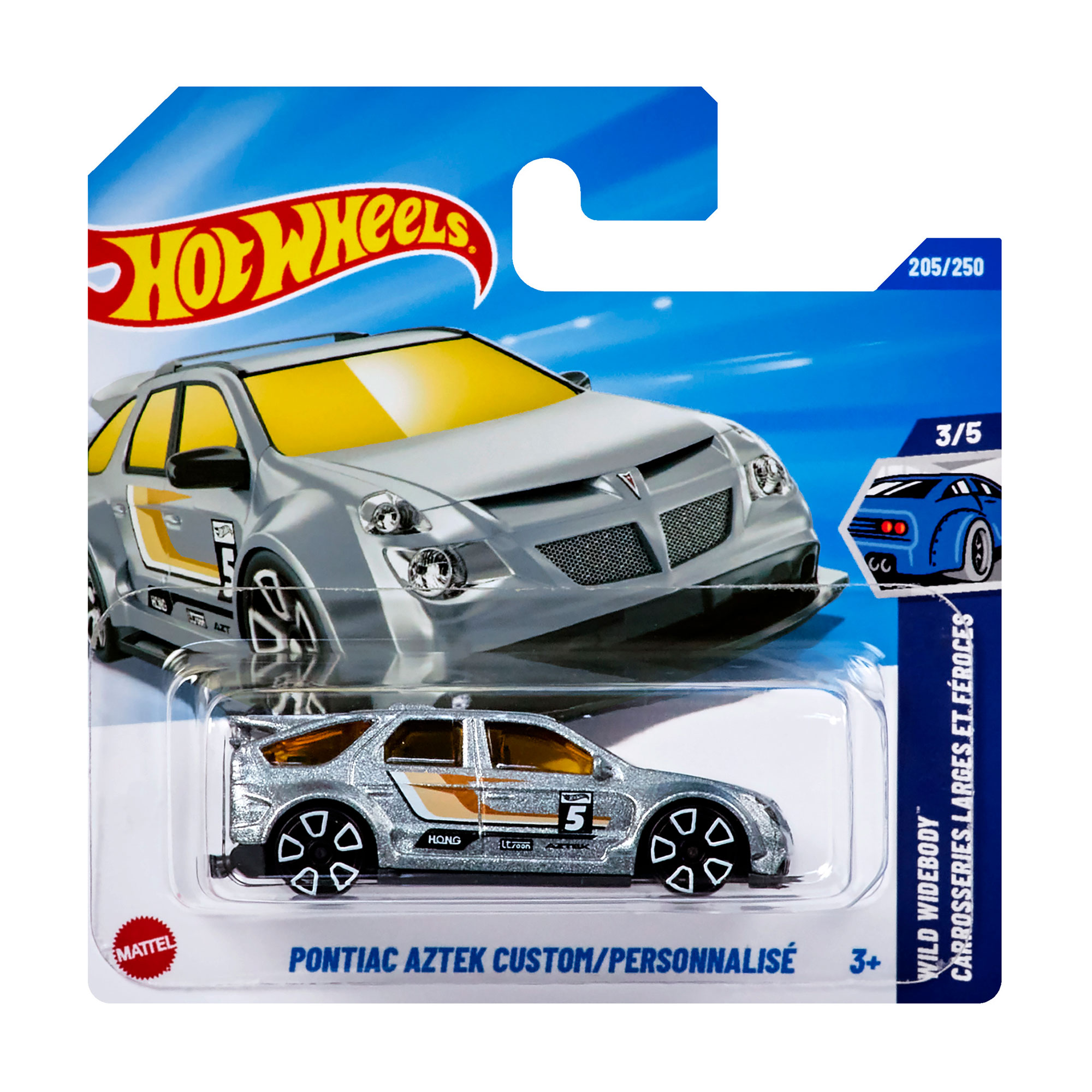 

Базовий автомобіль Hot Wheels Pontiac Aztek Custom, сірий перламутр з тюнінгом 5, від 3 років, 11*3.5*11 см (5785)