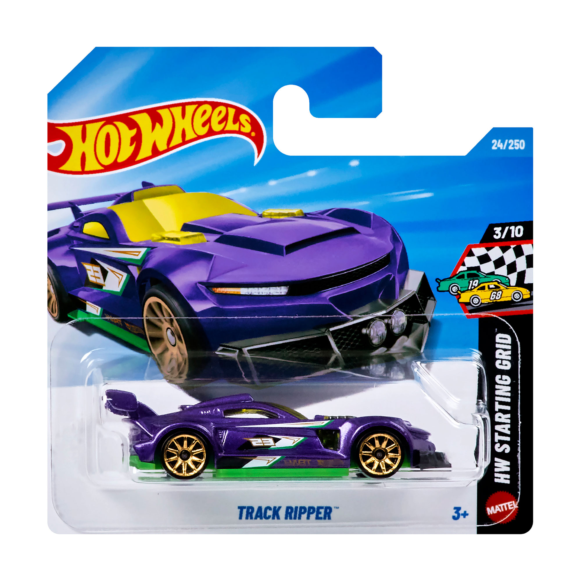 

Базовий автомобіль Hot Wheels Track Ripper, фіолетовий, від 3 років, 11*3.5*11 см (5785)