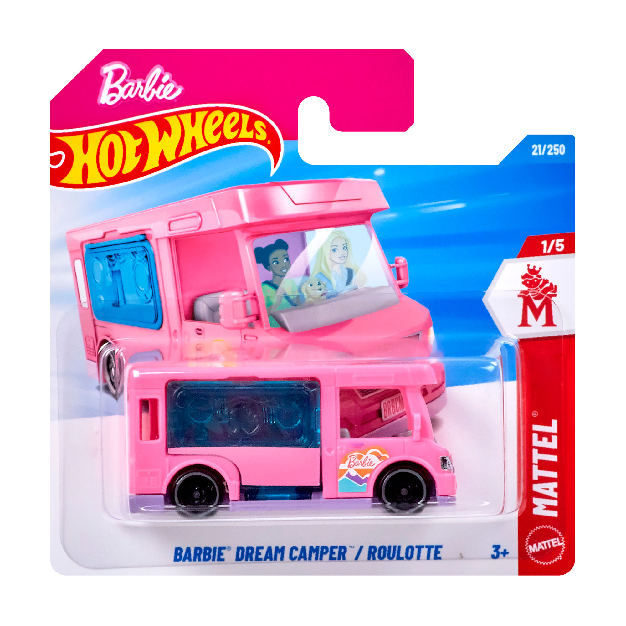 

Базовий автомобіль Hot Wheels Barbie Dream Camper, рожевий, від 3 років, 11*3.5*11 см (5785)